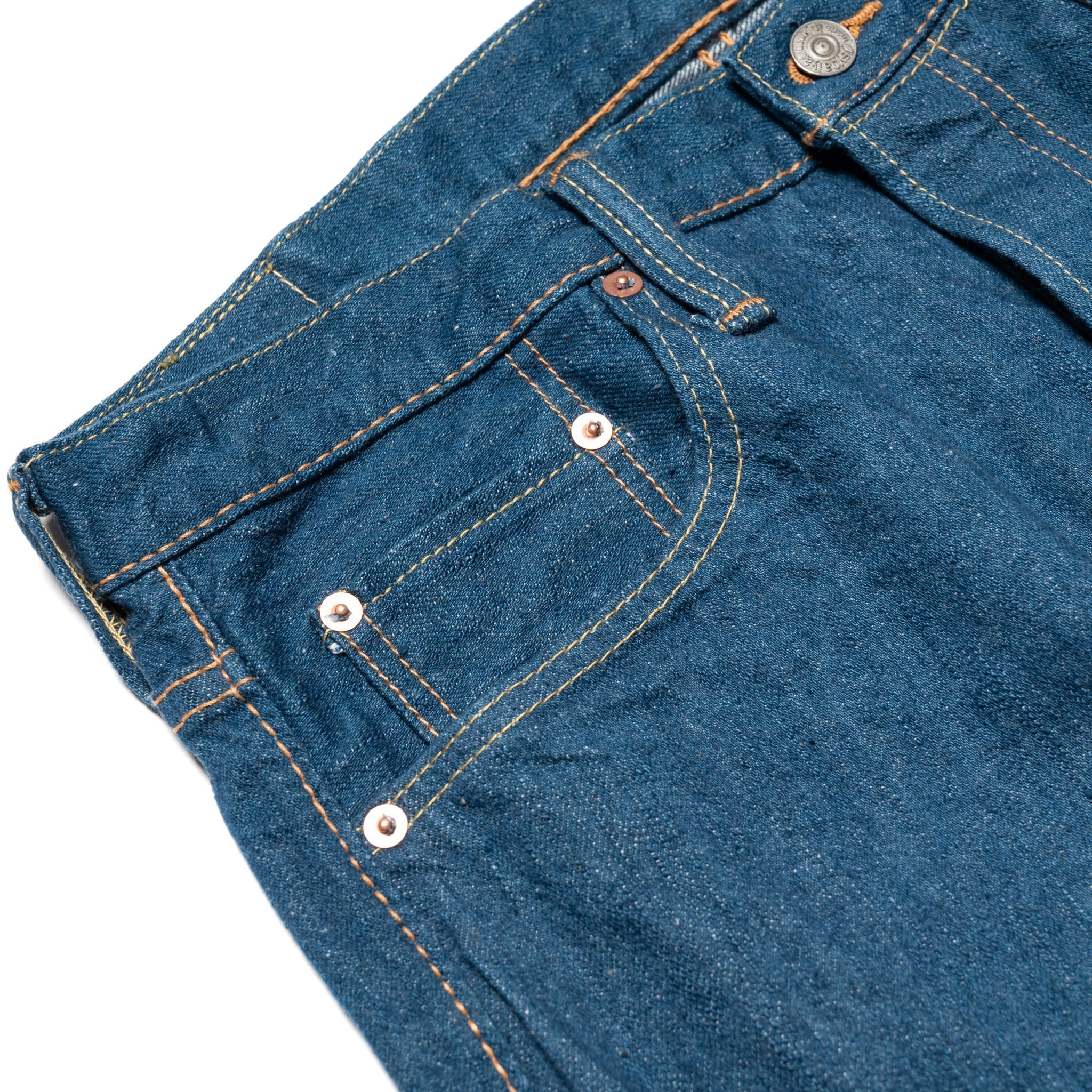 Pure Blue Japan GRE-003 Regular Straight 14oz Greencast Indigo