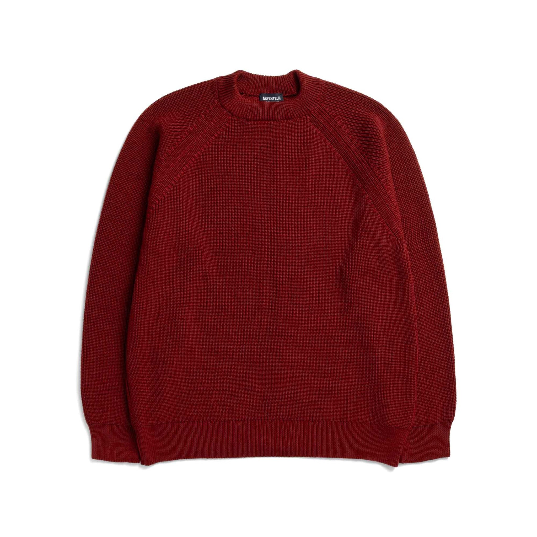 Plano Merino Wool Sweater - Red