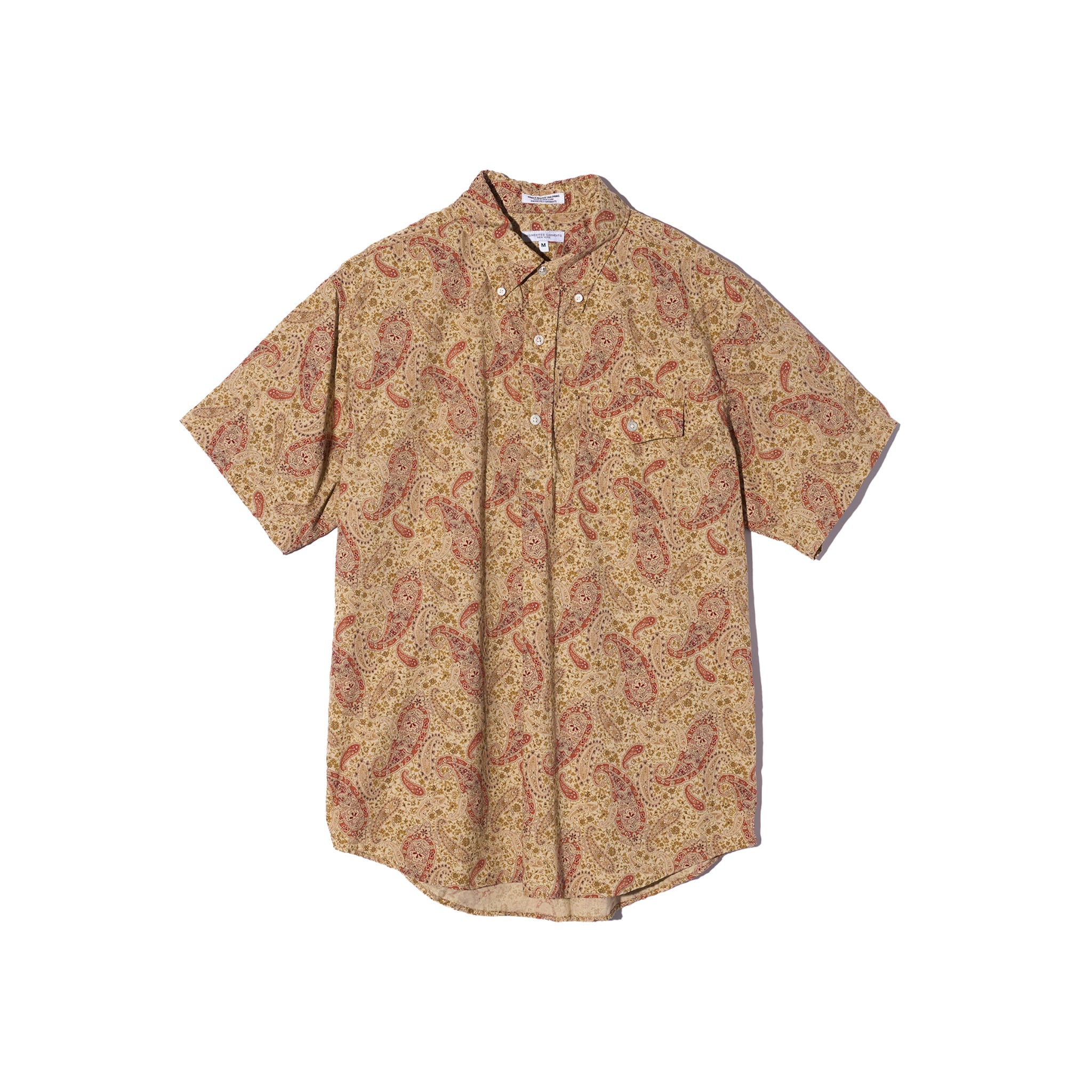 Popover BD Shirt - Khaki Cotton Paisley Print