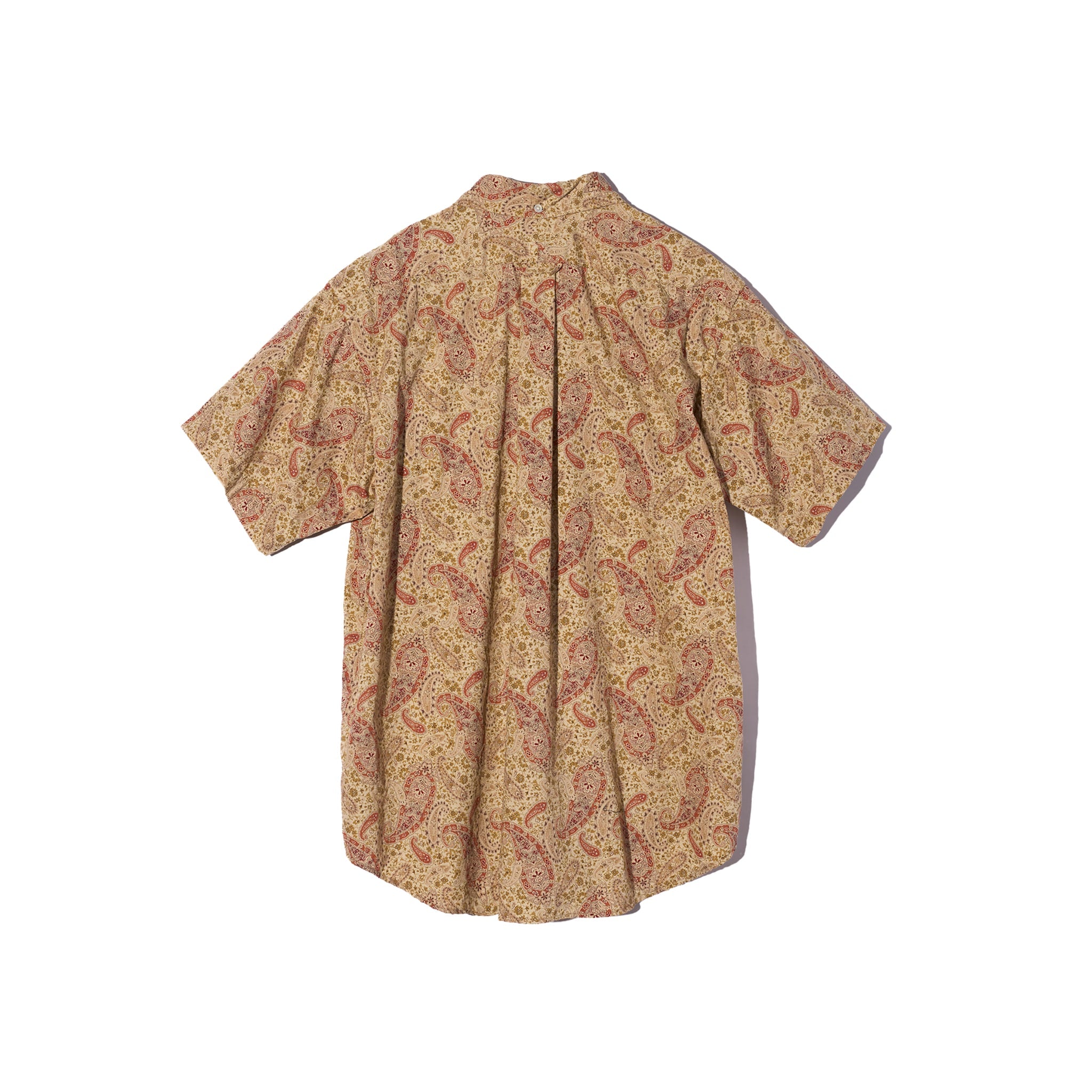 Popover BD Shirt - Khaki Cotton Paisley Print