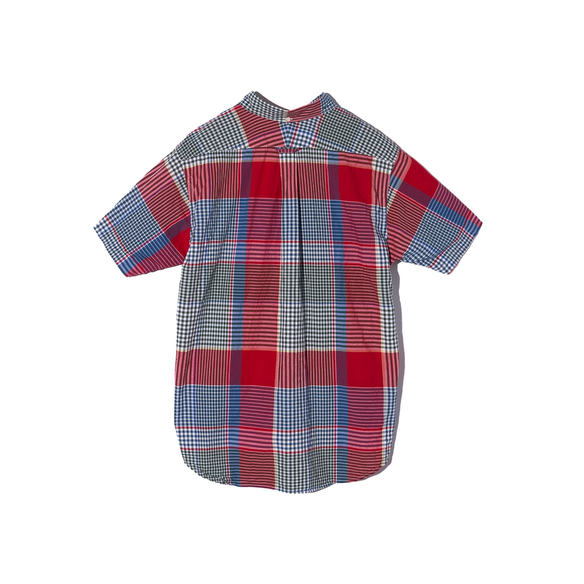 Popover BD Shirt - Red/Green Cotton Big Madras Plaid