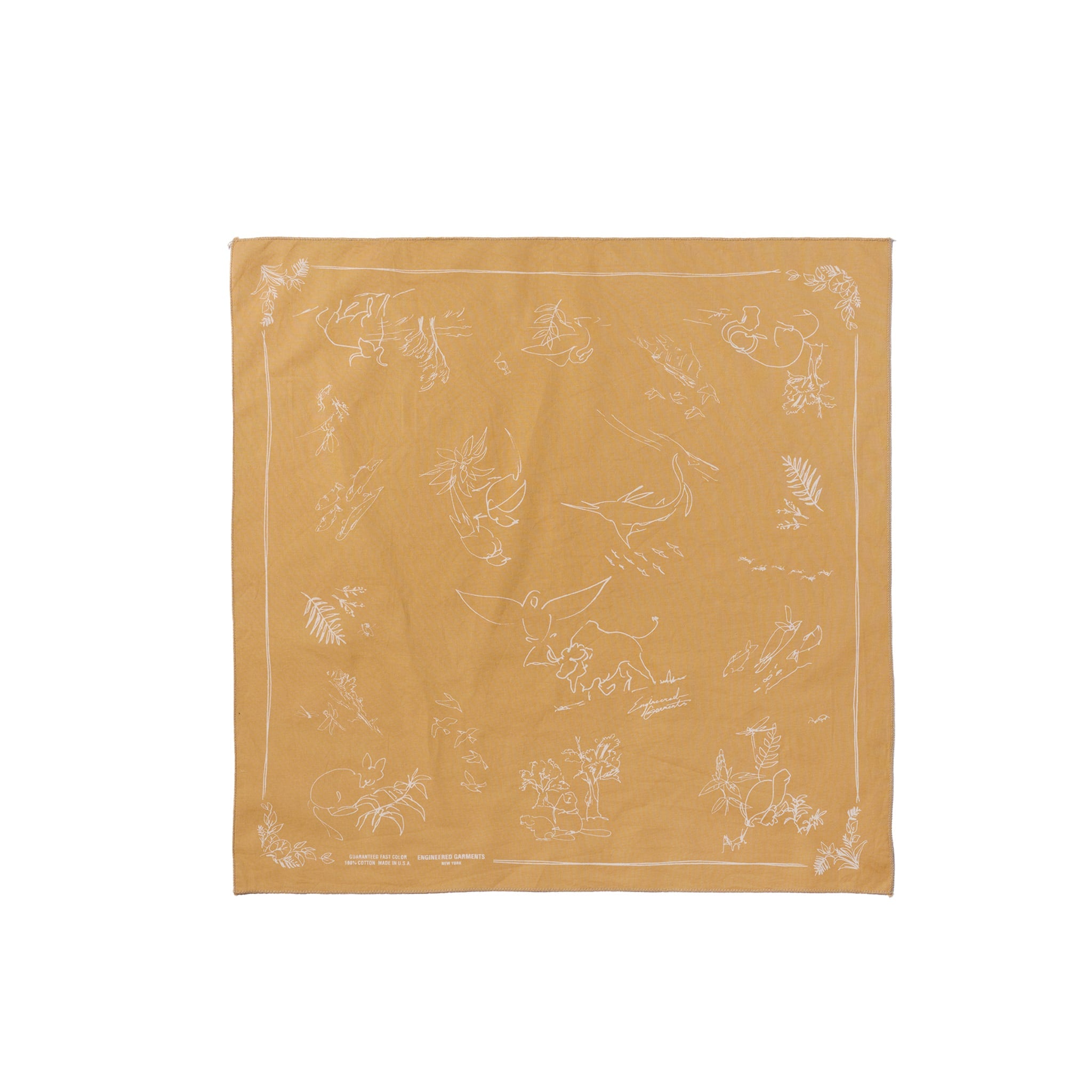 Printed Bandana - Khaki Animal