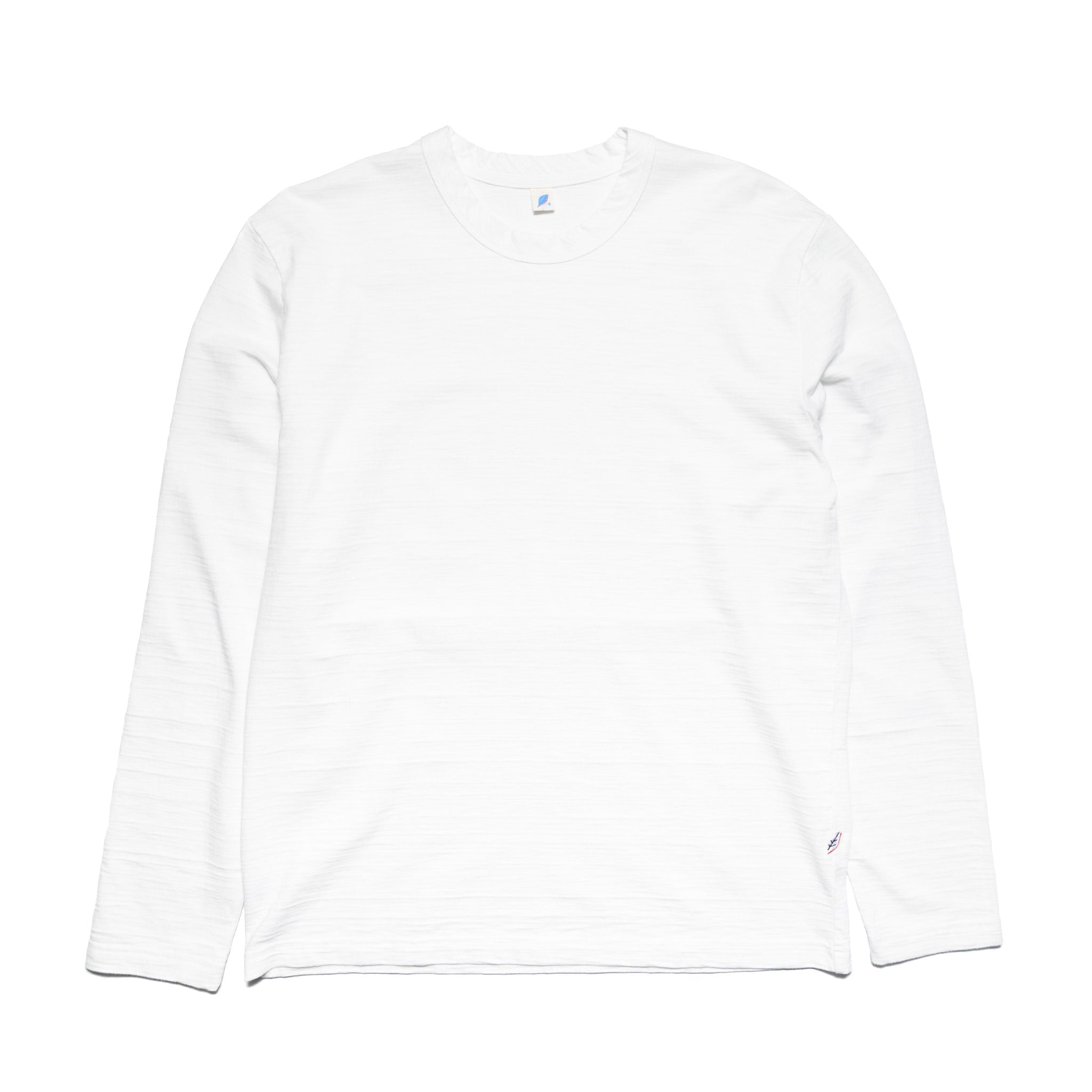 LS-SLB-5011-WH Slub Jersey Long Sleeve - White