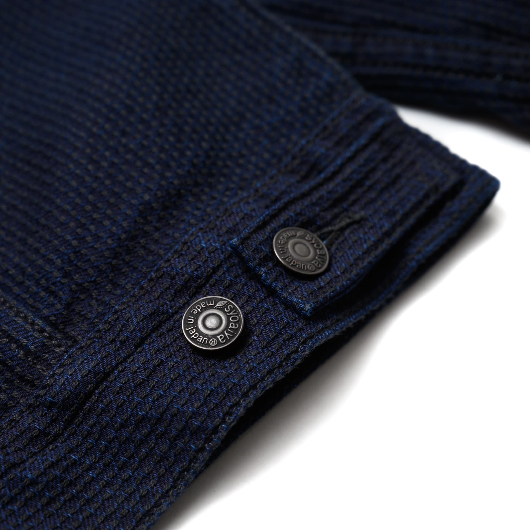 6221-ID Sashiko Denim Type 3 Jacket - Indigo/Black