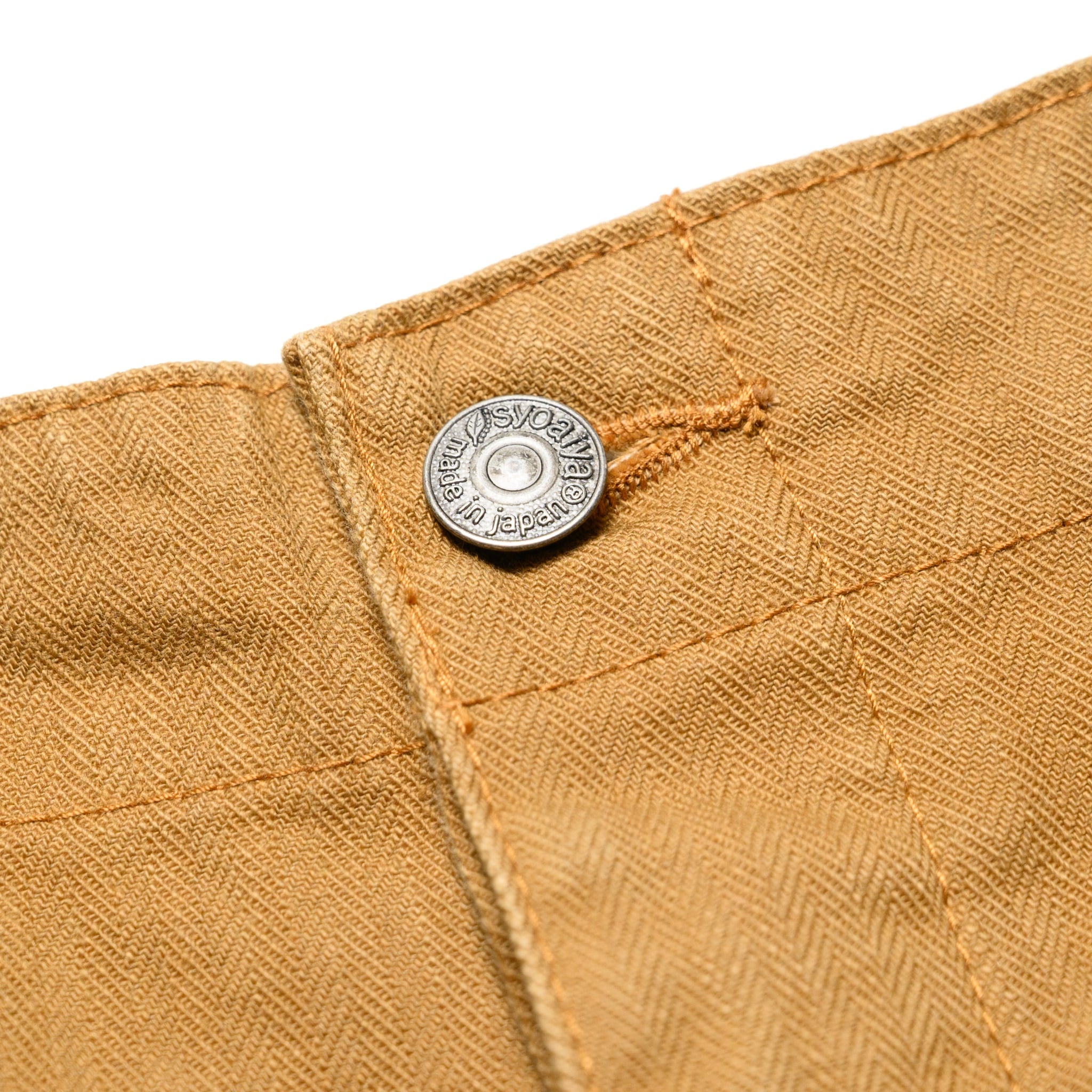 SP-1179-CA Sulfur Dyed Herringbone Work Shorts - Camel