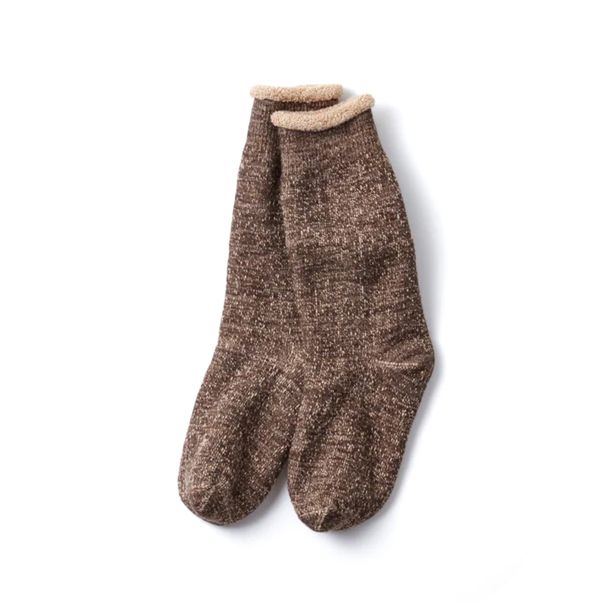 R1001-BR Double Face Crew - D.Brown /Brown