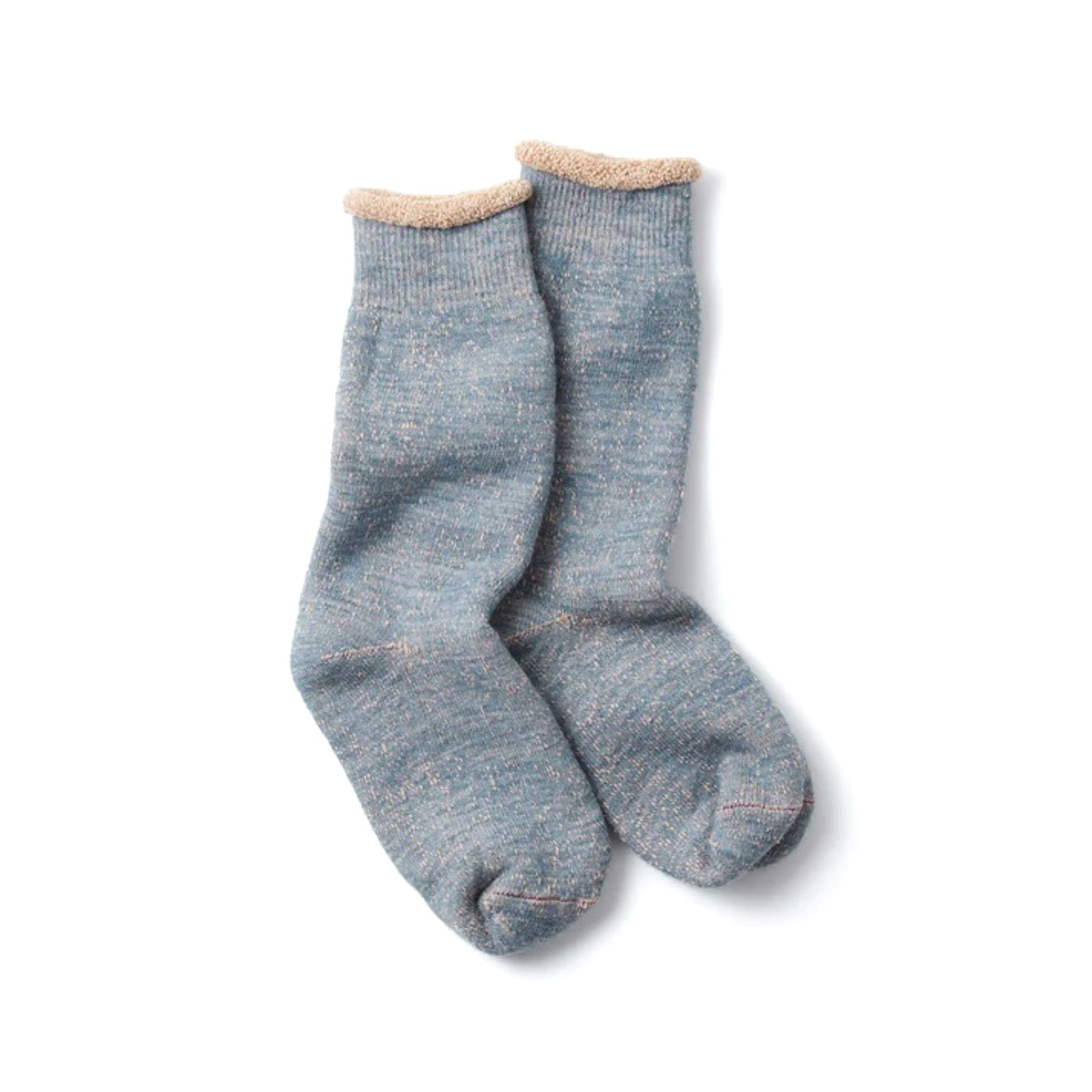 R1001-BR Double Face Crew - Blue/Brown