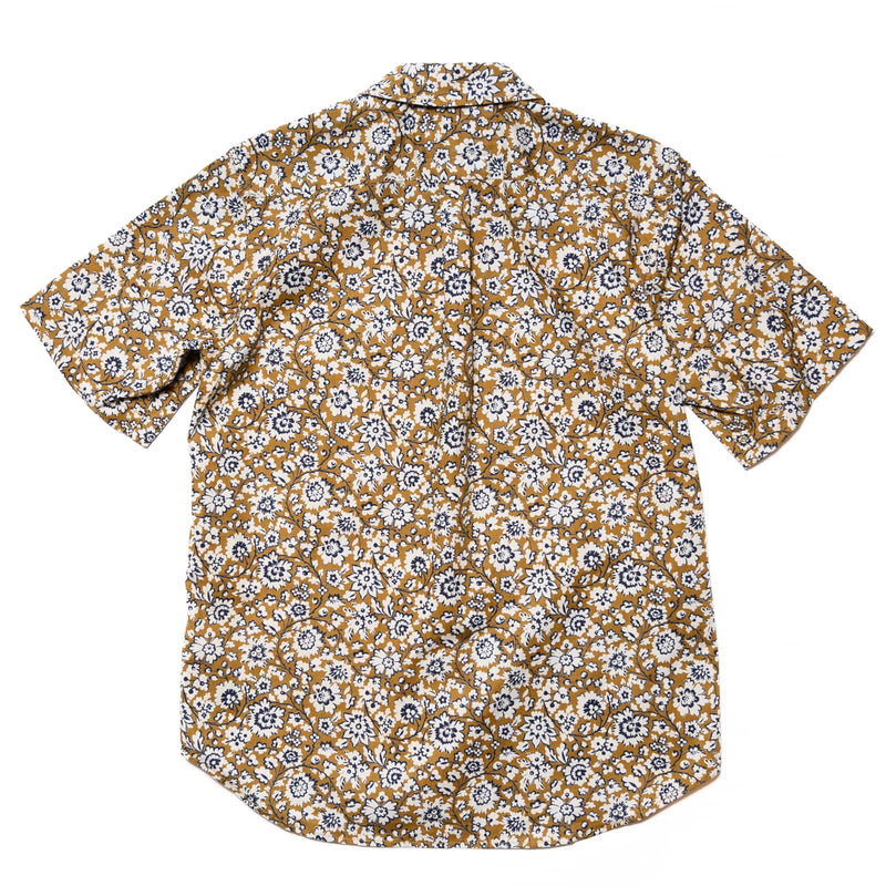 Rogue Territory Maker Shirt Short Sleeve Gold Floral Rear