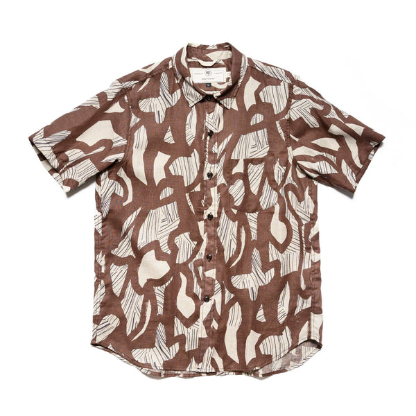 Oxford Shirt - Brown Shapes