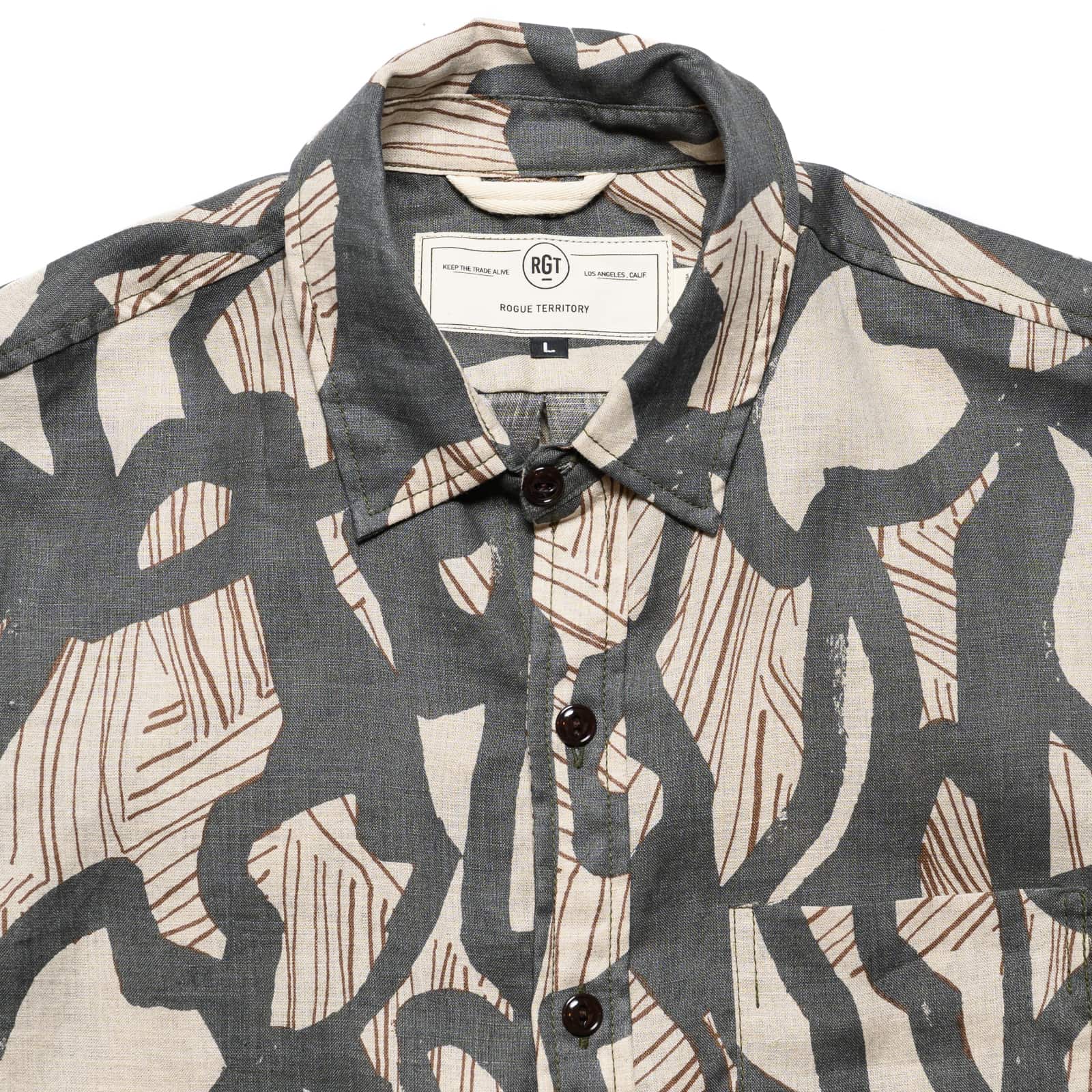 Oxford Shirt - Grey Shapes