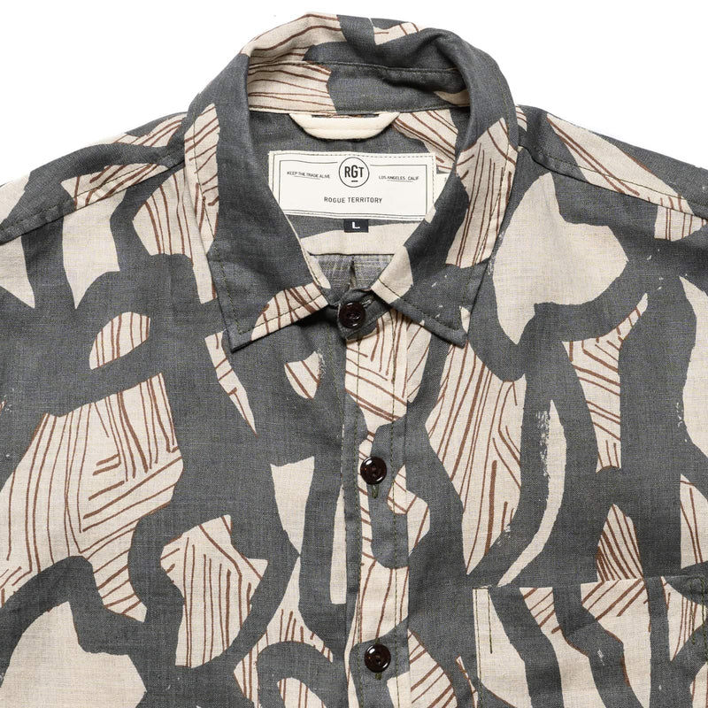 Oxford Shirt - Grey Shapes