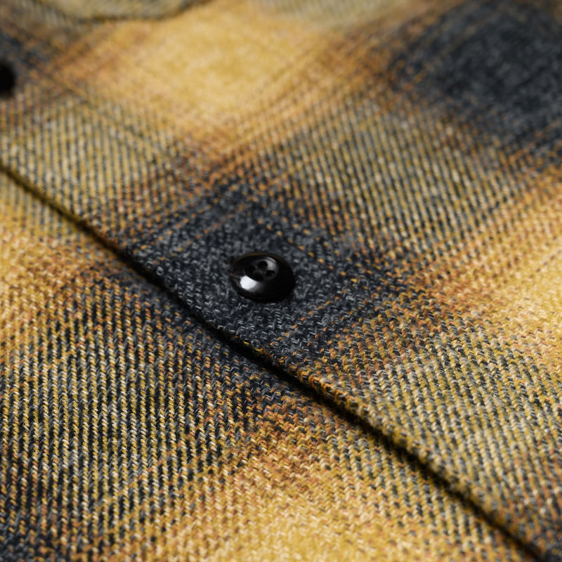 Rogue Territory BM Shirt Gold Ombre Plaid Button