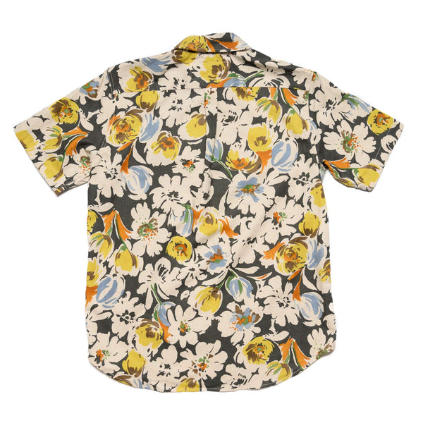 Oxford Shirt - Grey Floral Linen