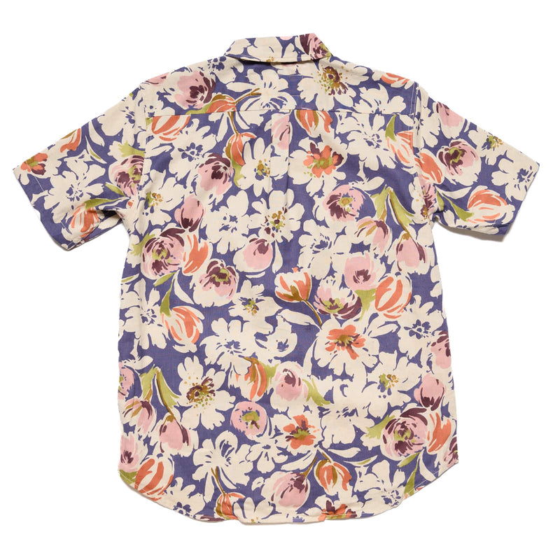 Oxford Shirt - Plum Floral Linen