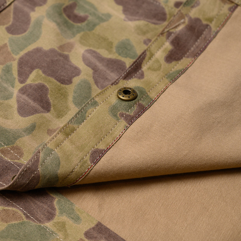 Rogue Territory Service Shirt Frog Camo Selvedge Detail