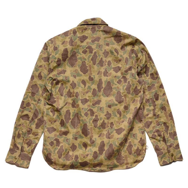 Rogue Territory Service Shirt Frog Camo Selvedge Rear