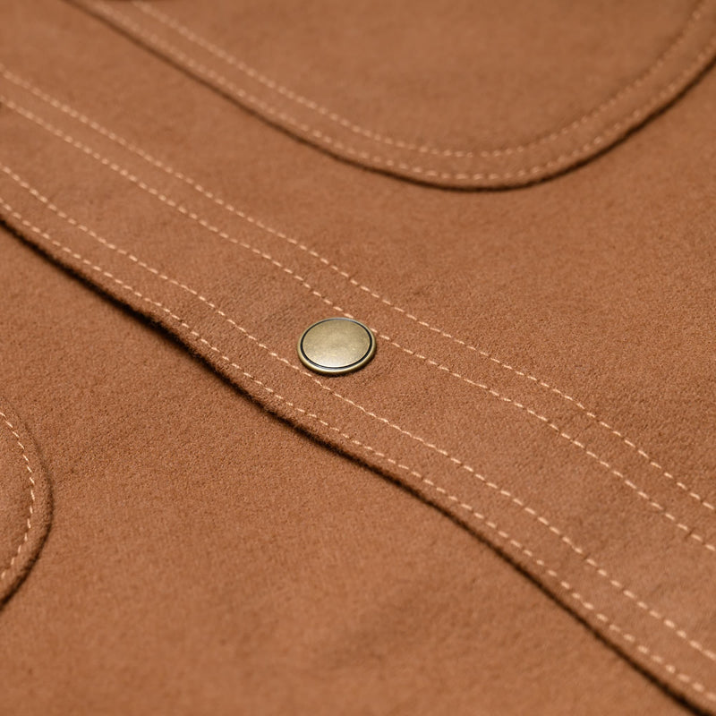 Rouge Territory Service Shirt Copper Flannel Brass Snap