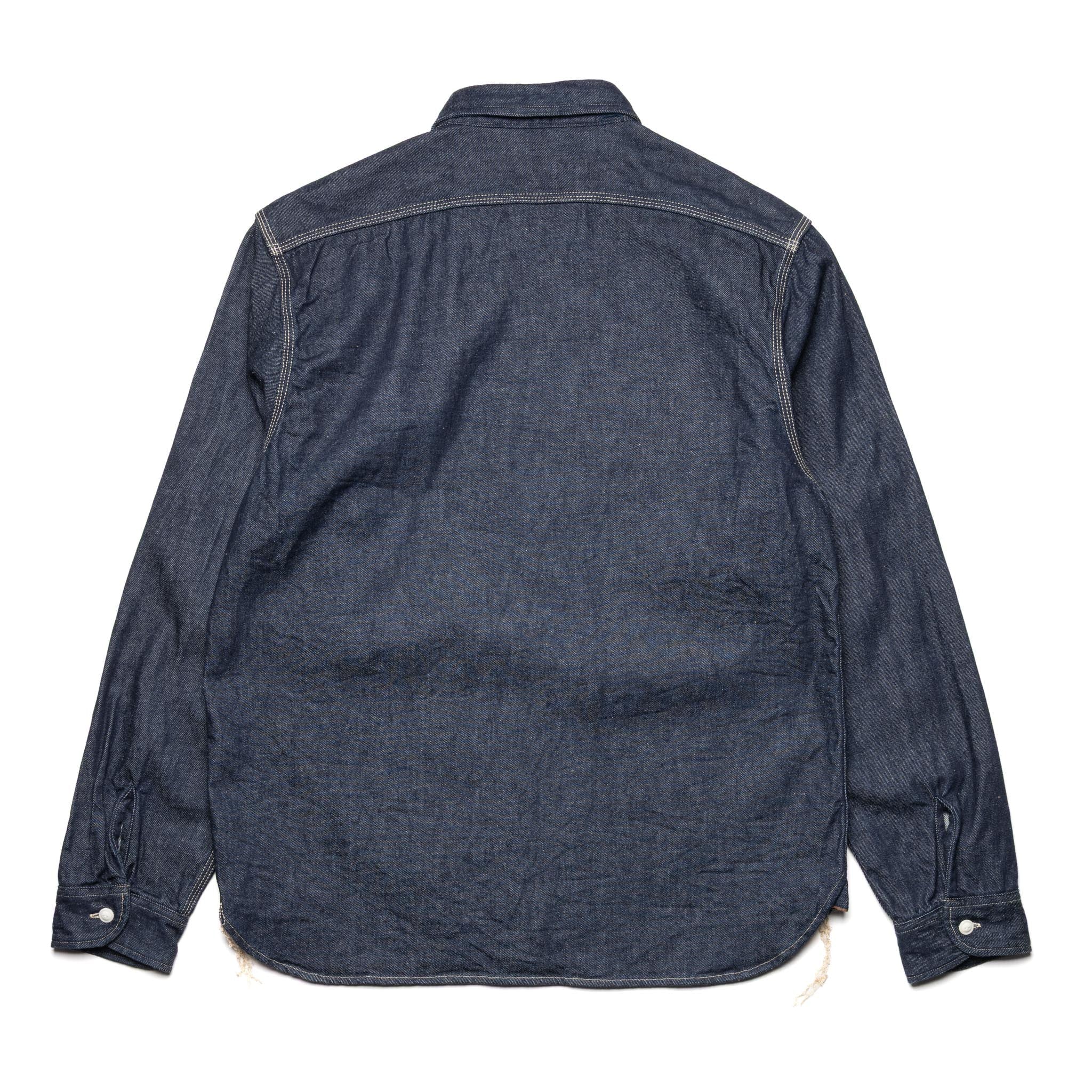 Samurai Japanese Cotton 10oz Denim Shirt Indigo | BlackBlue