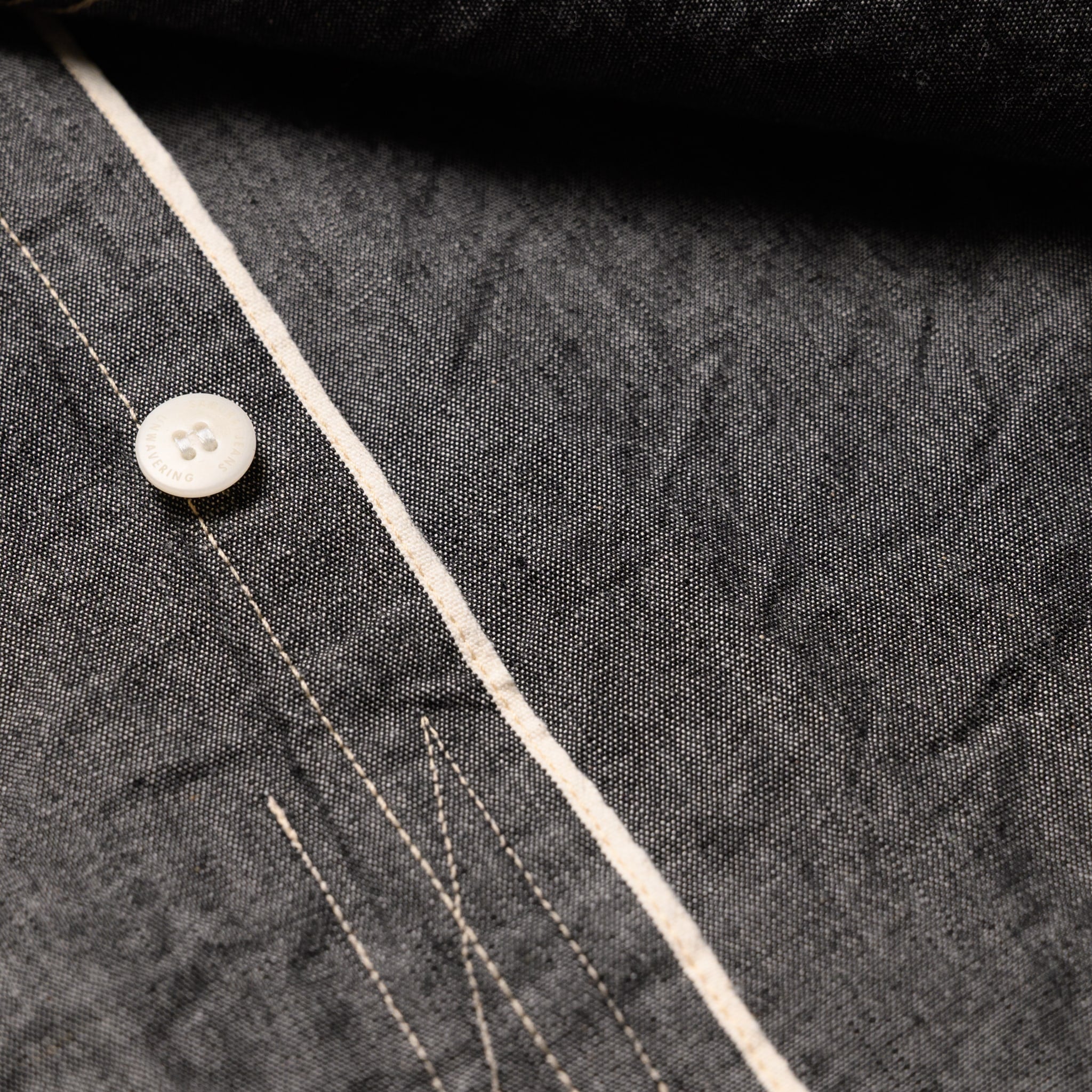 SJCBS25W Selvedge Chambray Work Shirt - Black