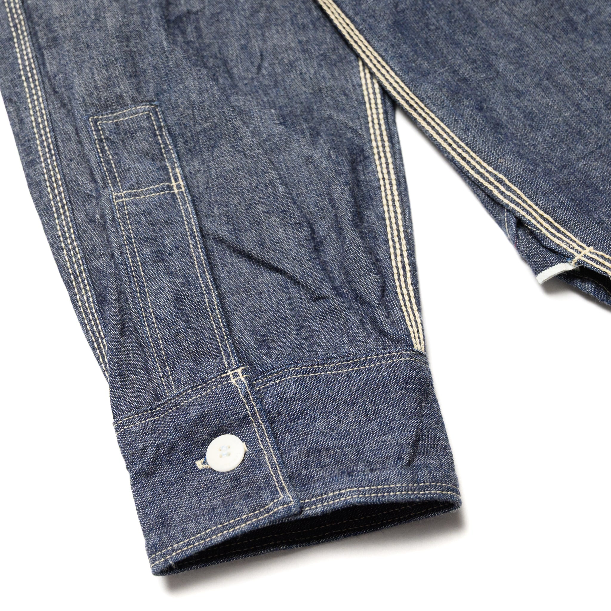 SJCBS25W Selvedge Chambray Work Shirt - Indigo
