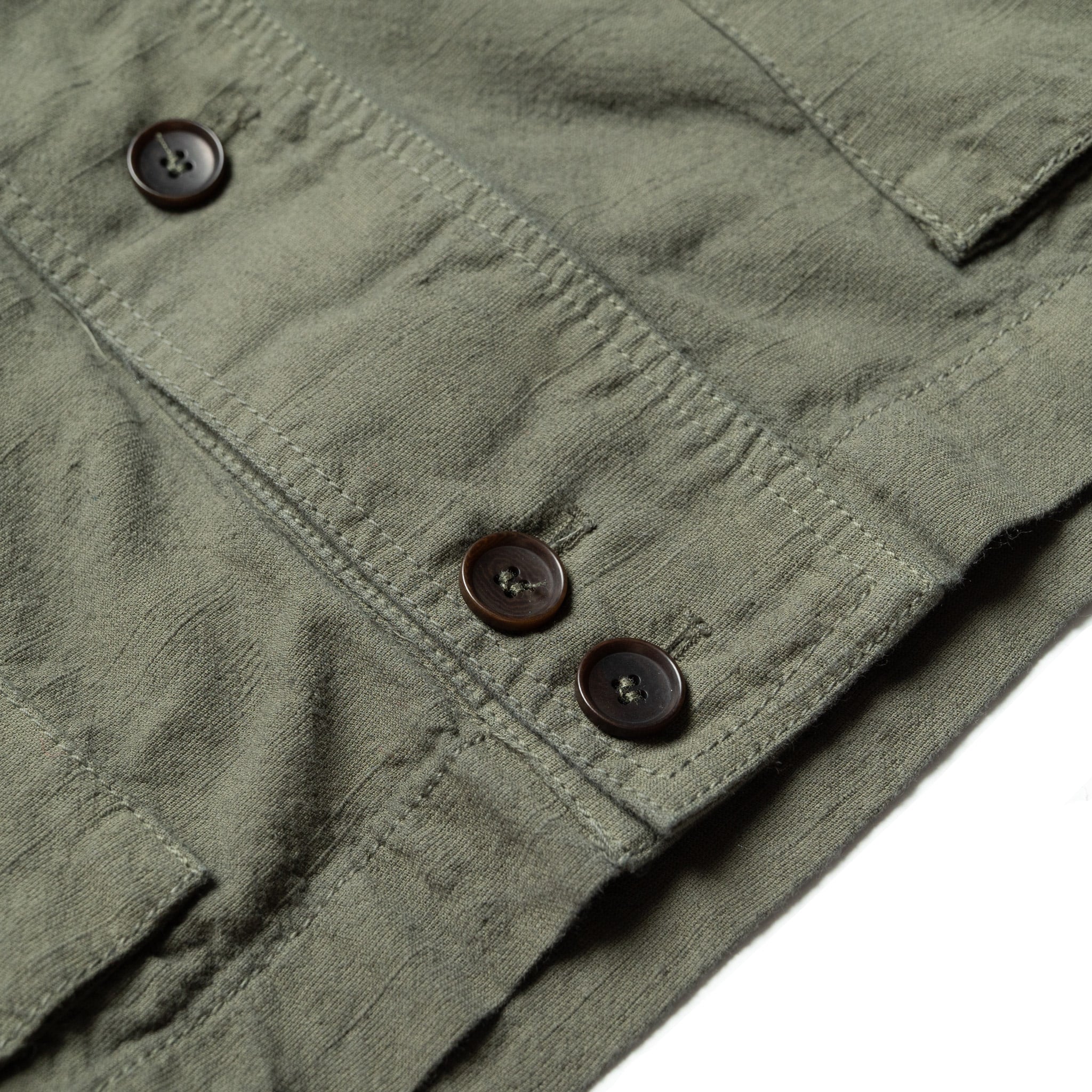 SJCDJ25-AT Tropical Weather Dobby Cardigan - Olive