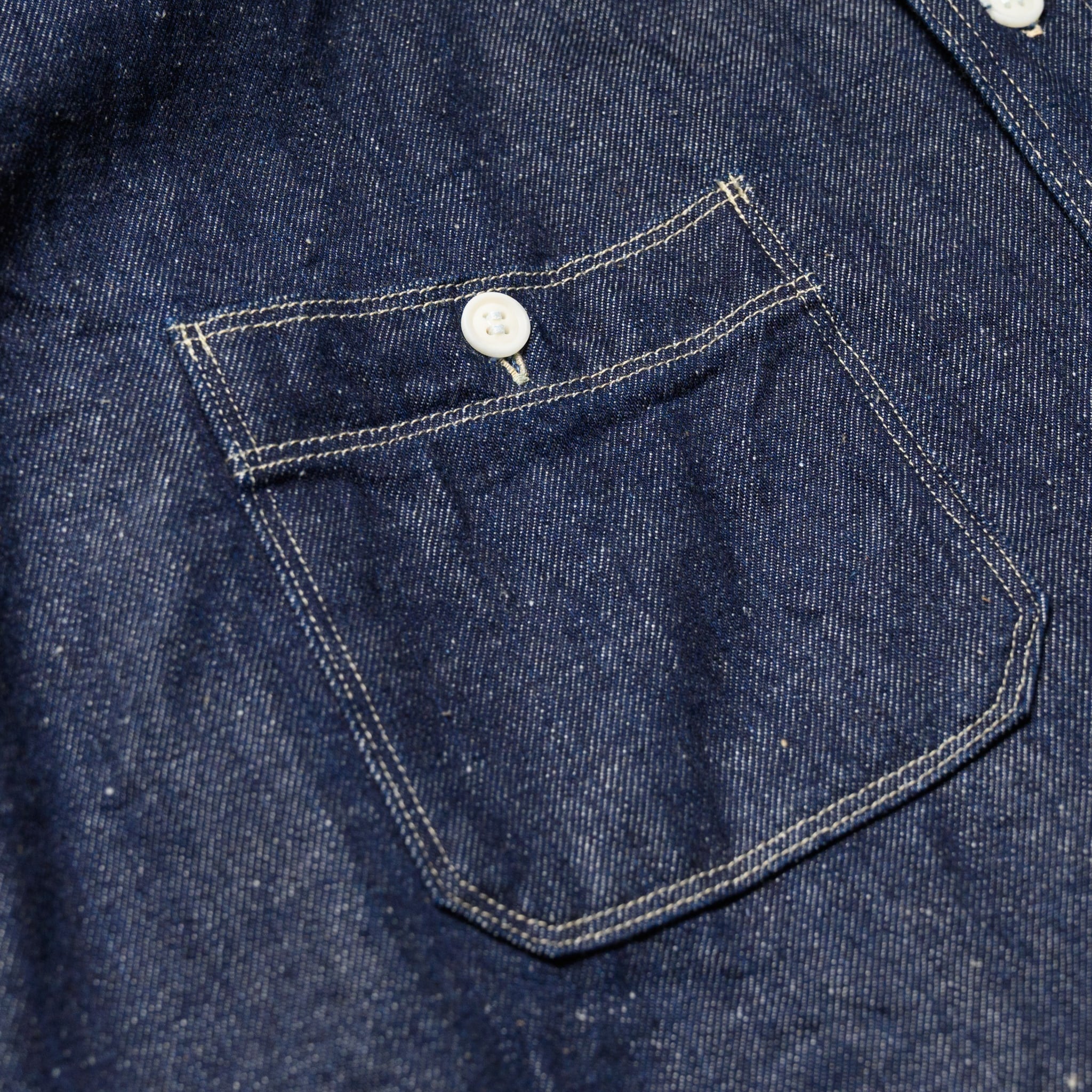 SJWS-SC02W Samurai Cotton Denim Work Shirt - Indigo