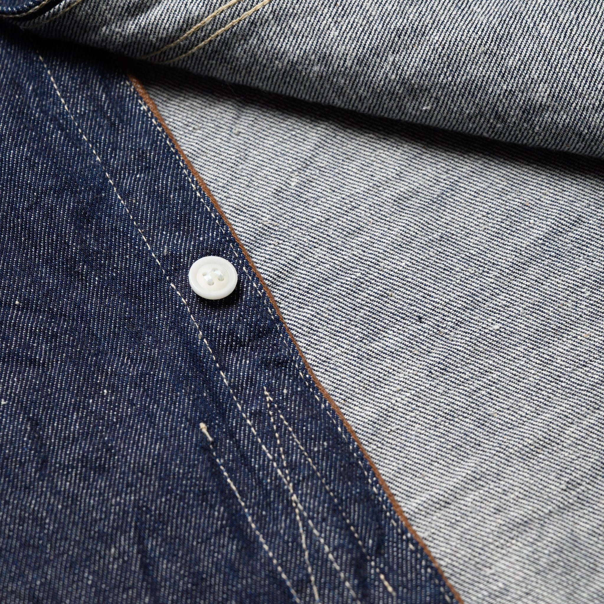 SJWS-SC02W Samurai Cotton Denim Work Shirt - Indigo