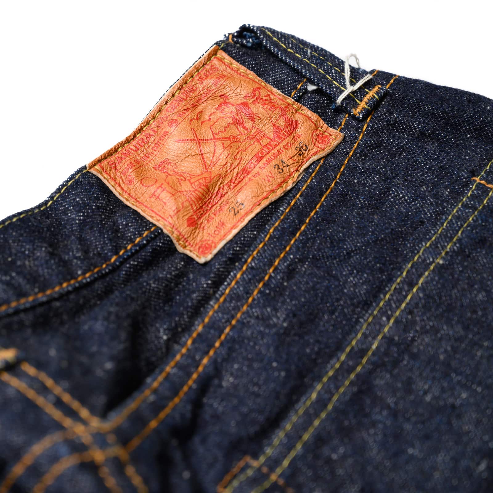 Samurai S0510XXII 15oz Regular Straight Fit Leather Patch