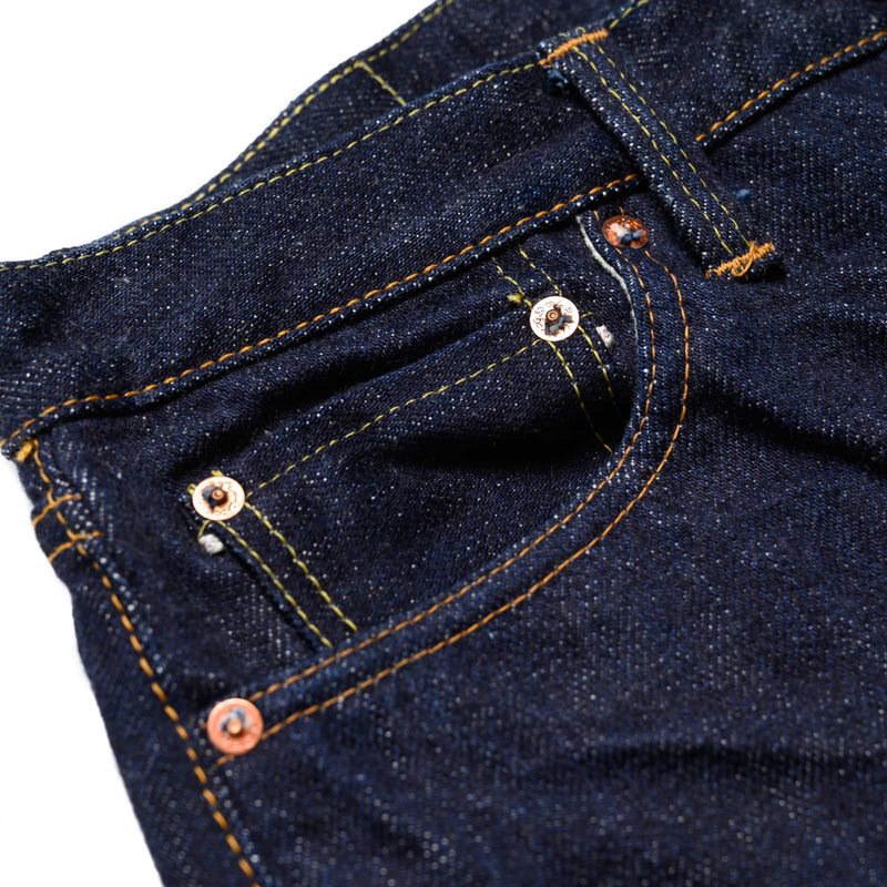 Samurai S510XX 21oz II Regular Straight Rivet Detail