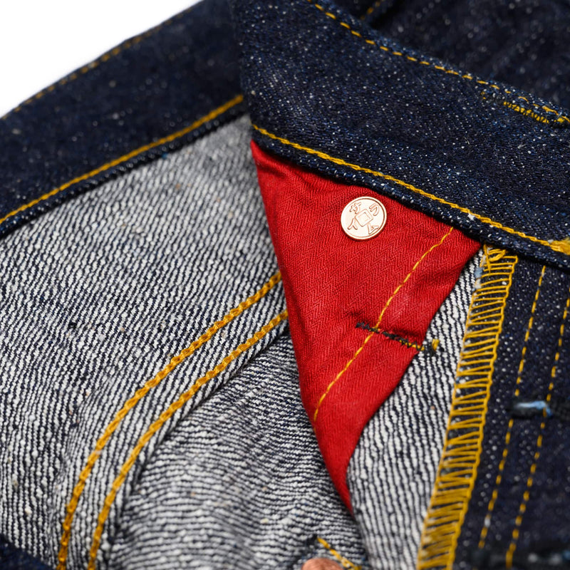 S3000VXII Model "Zero" 17oz Selvedge Denim Relaxed Straight Rivet Detail