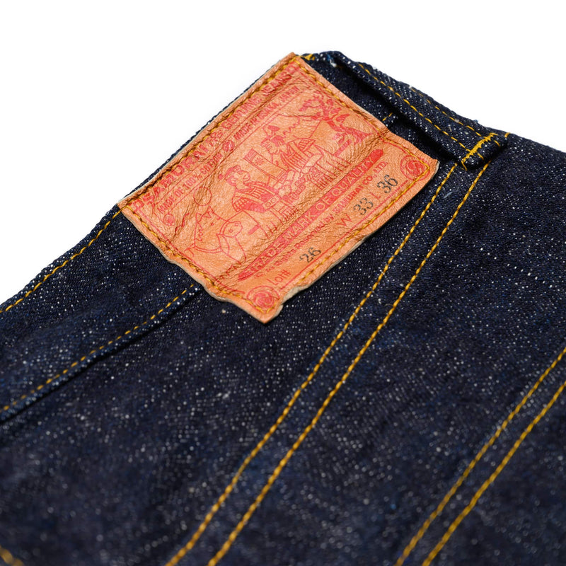 S3000VXII Model "Zero" 17oz Selvedge Denim Relaxed Straight Leather Patch