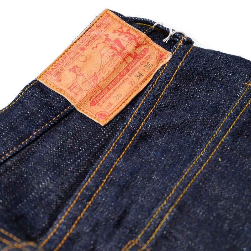 Samurai S5000VXII 17oz Selvedge Denim Leather Patch