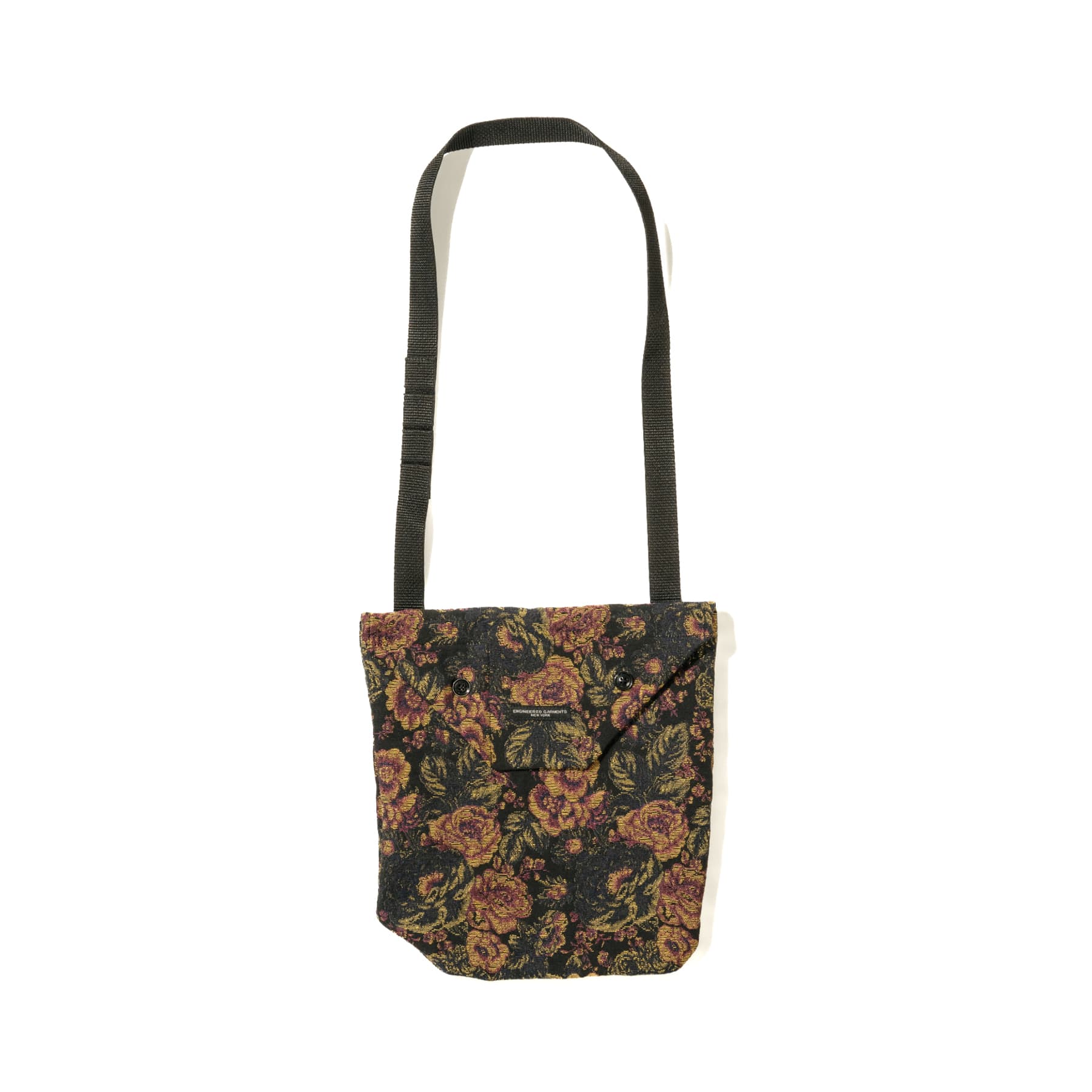 Shoulder Pouch - Black/Gold CP Floral Jacquard