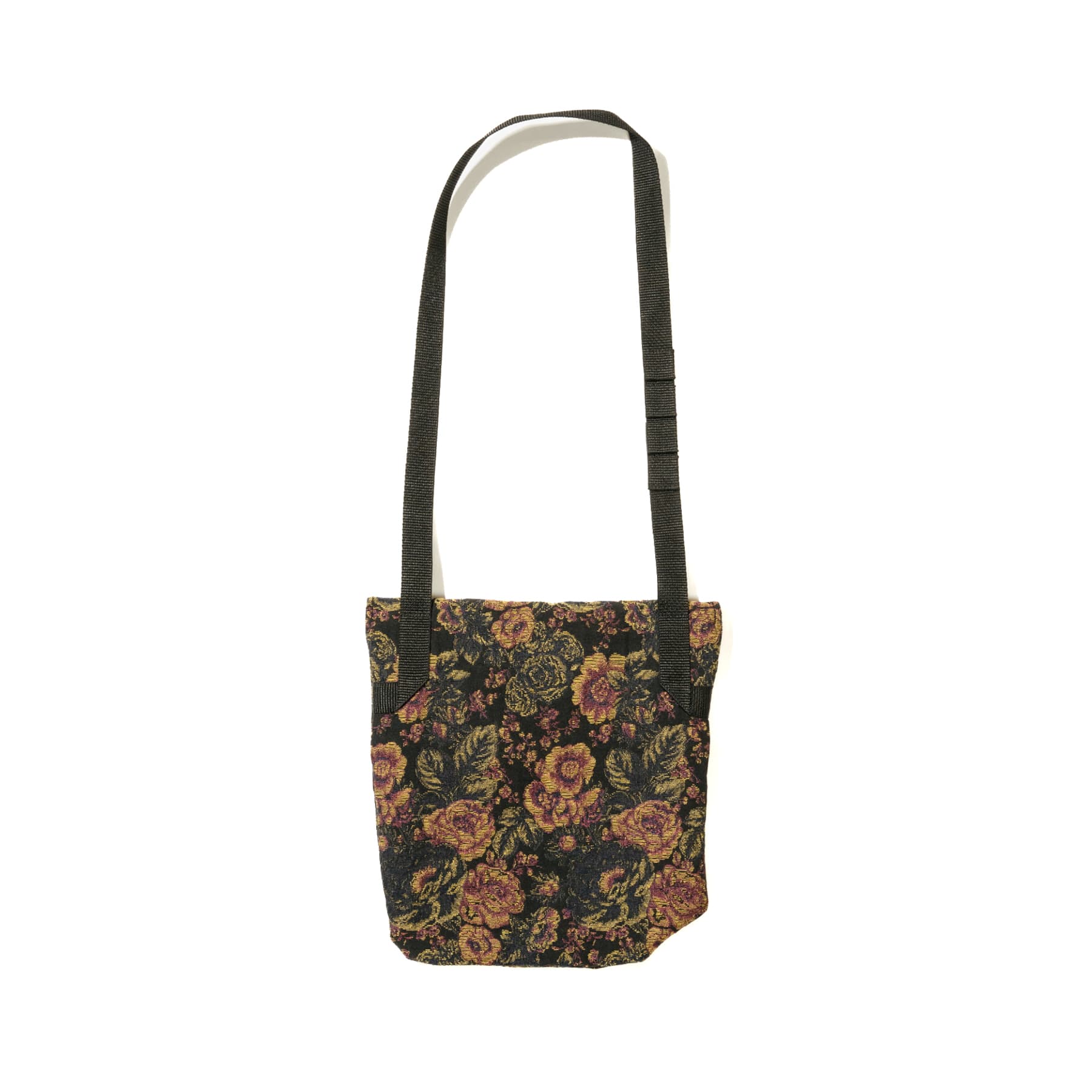 Shoulder Pouch - Black/Gold CP Floral Jacquard