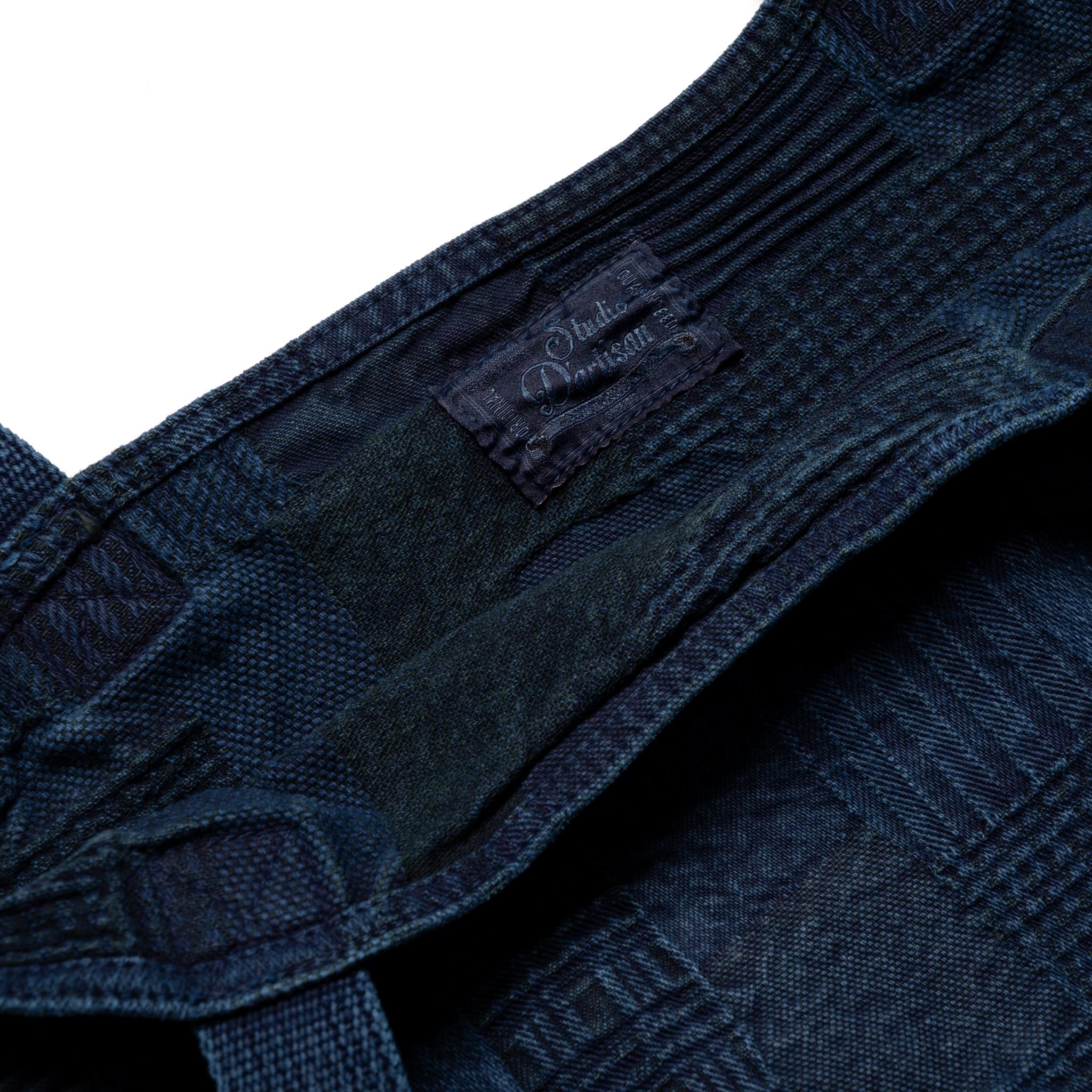 Studio D'Artisan 7579 Jacquard Boro Bag Indigo | BlackBlue