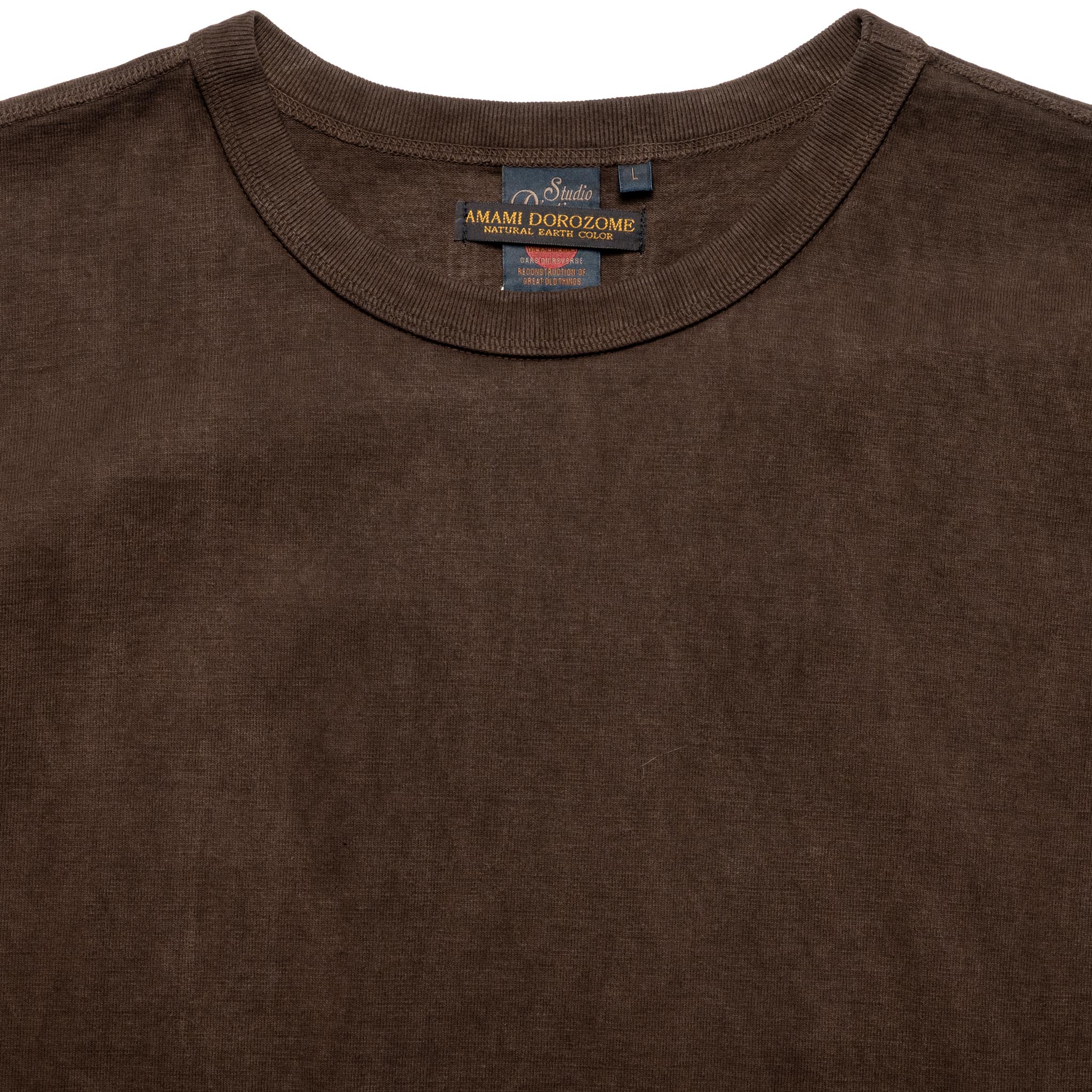 Studio D'Artisan 8198 Amami Oshima Mud-Dyed Loopwheeled T-Shirt