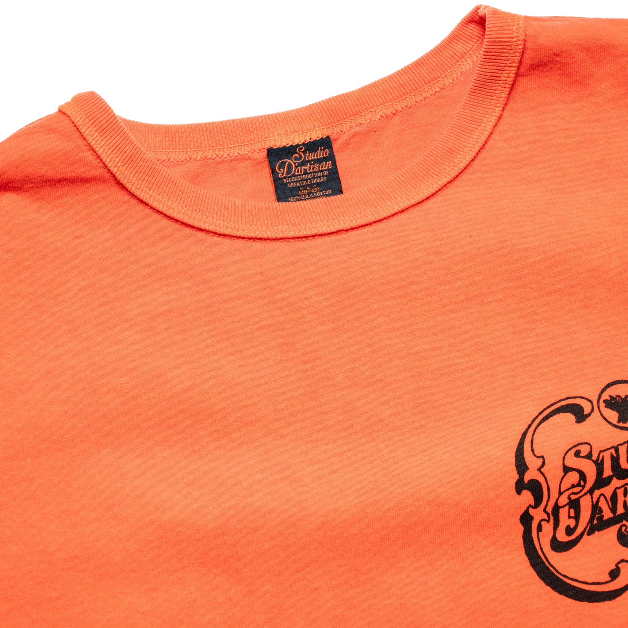 Studio D'Artisan 8207A USA Cotton Pigment Dye Graphic T-Shirt