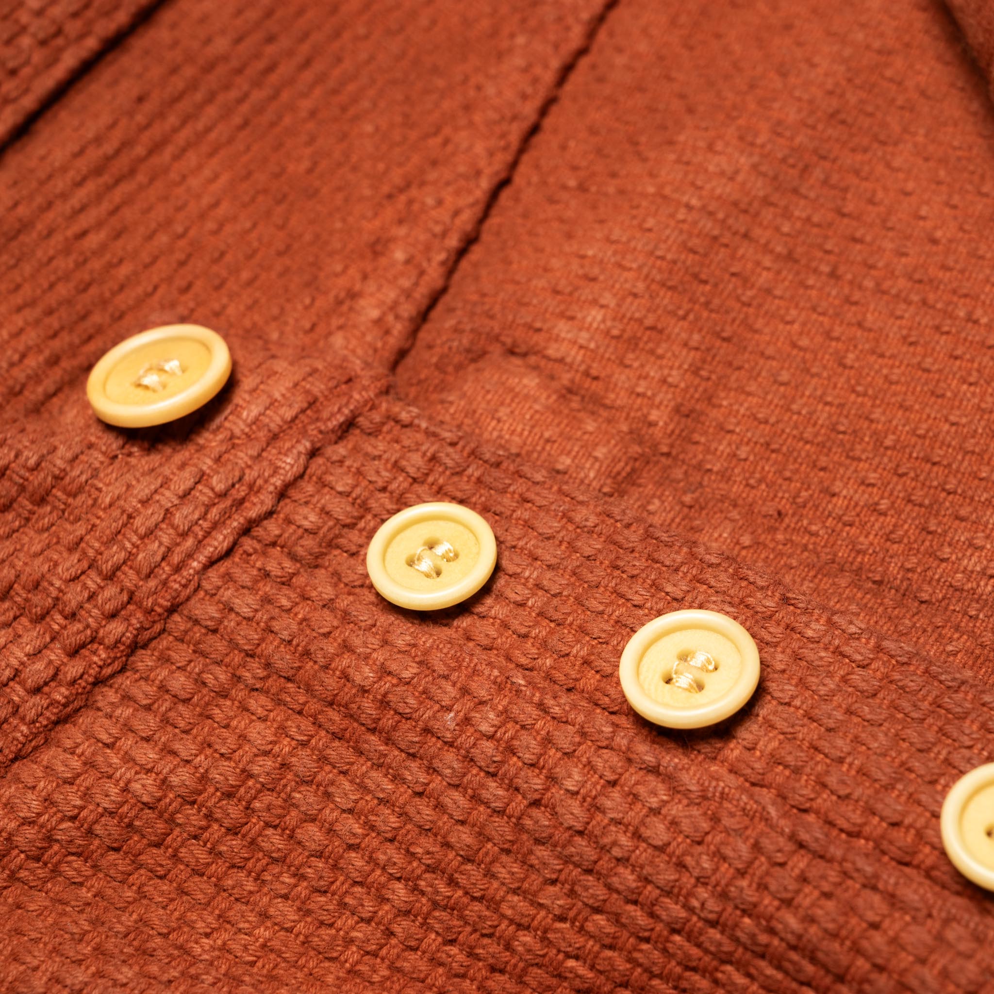 1914W Amami Mud-Dyed 17oz Sashiko Jeans Regular Straight - Brown