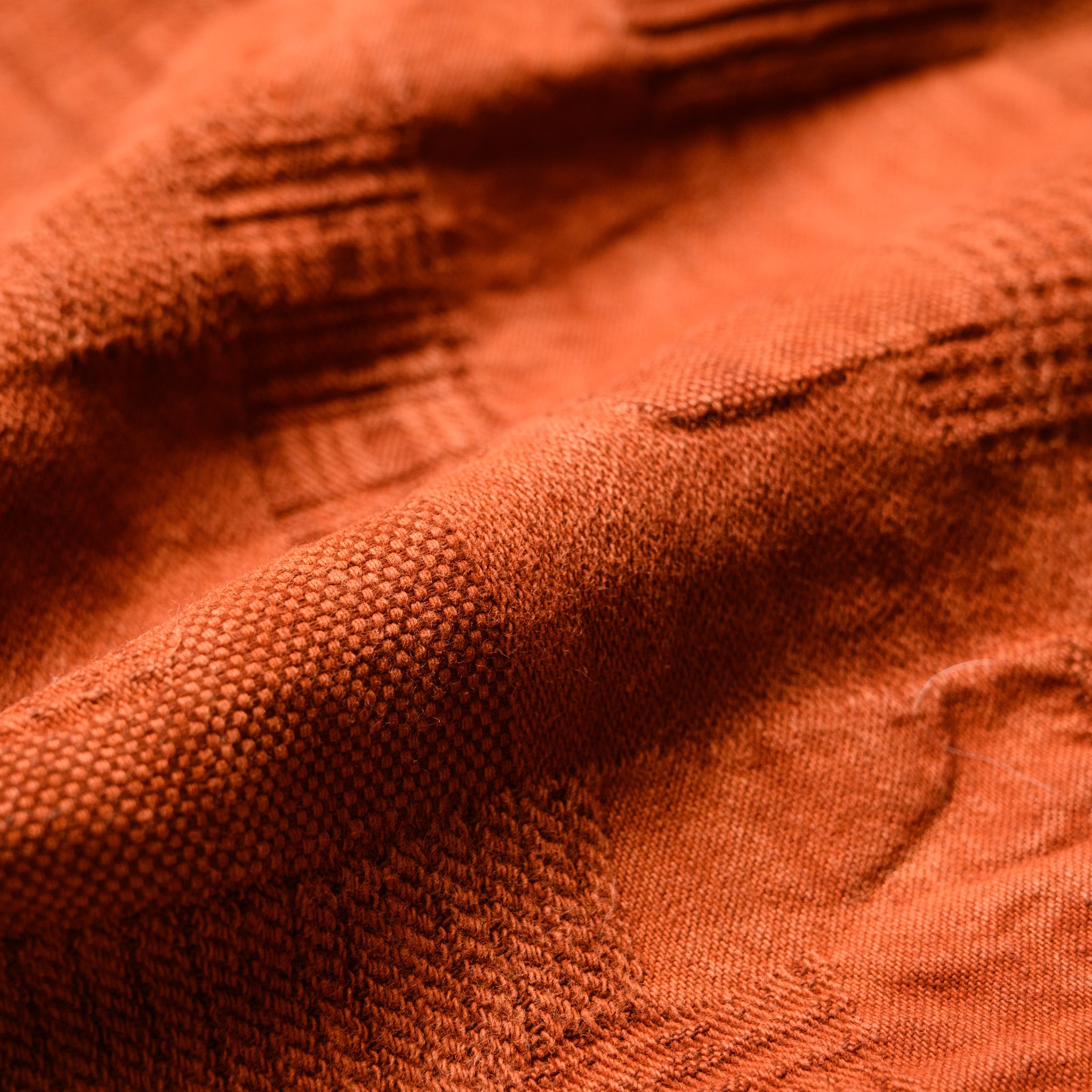 5717 "Amami Dorozome" Boro Jacquard Shirt - Brown