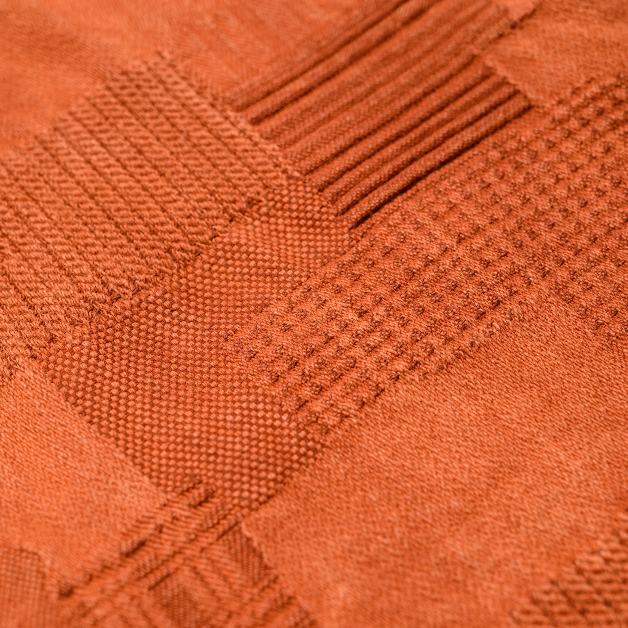 5717 "Amami Dorozome" Boro Jacquard Shirt - Brown