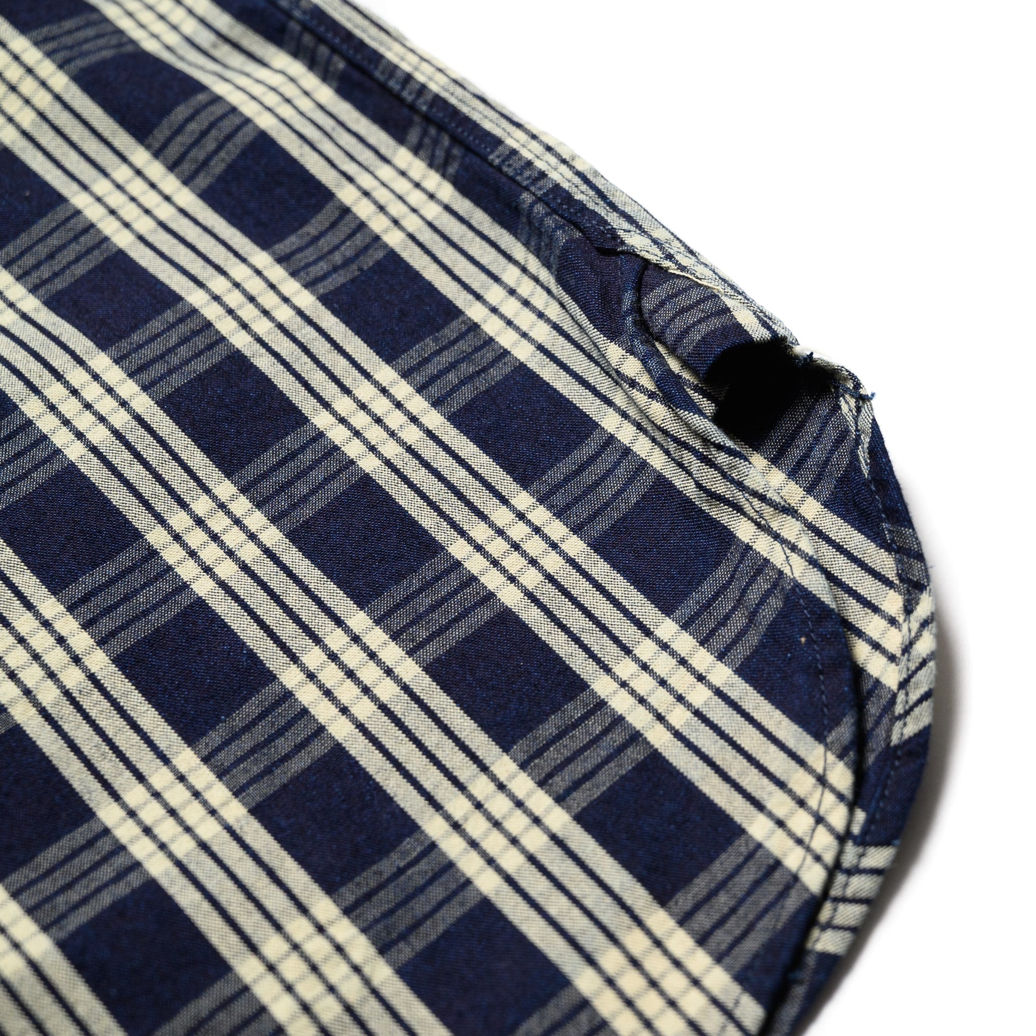 5725 Indigo Check Short Sleeve Shirt