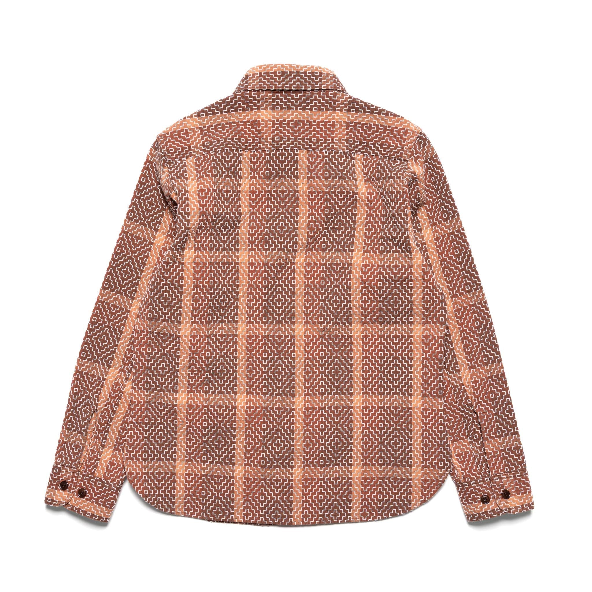 Studio D'Artisan 5726 Kakishibu Noragi Sashiko Work Shirt Khaki