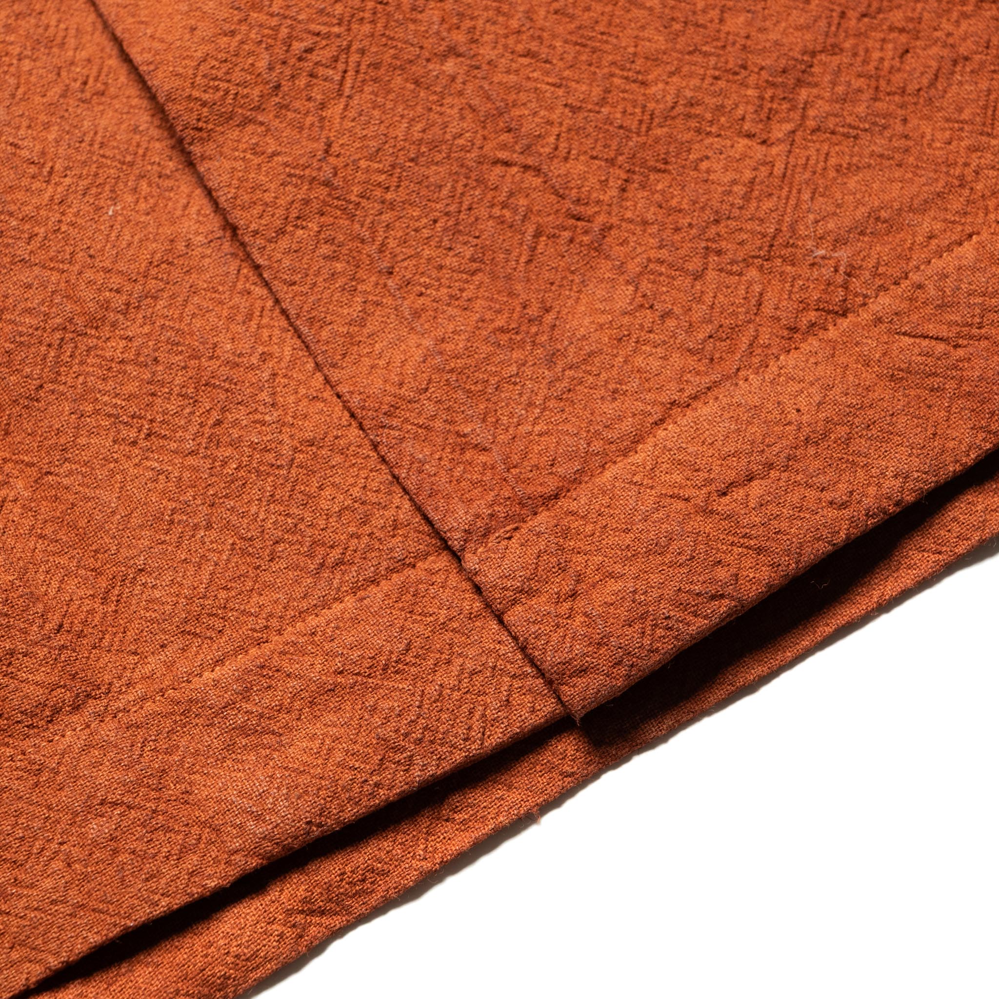 5739 Cotton/Linen Amami-Dorozome Mud-Dyed Shirt - Brown