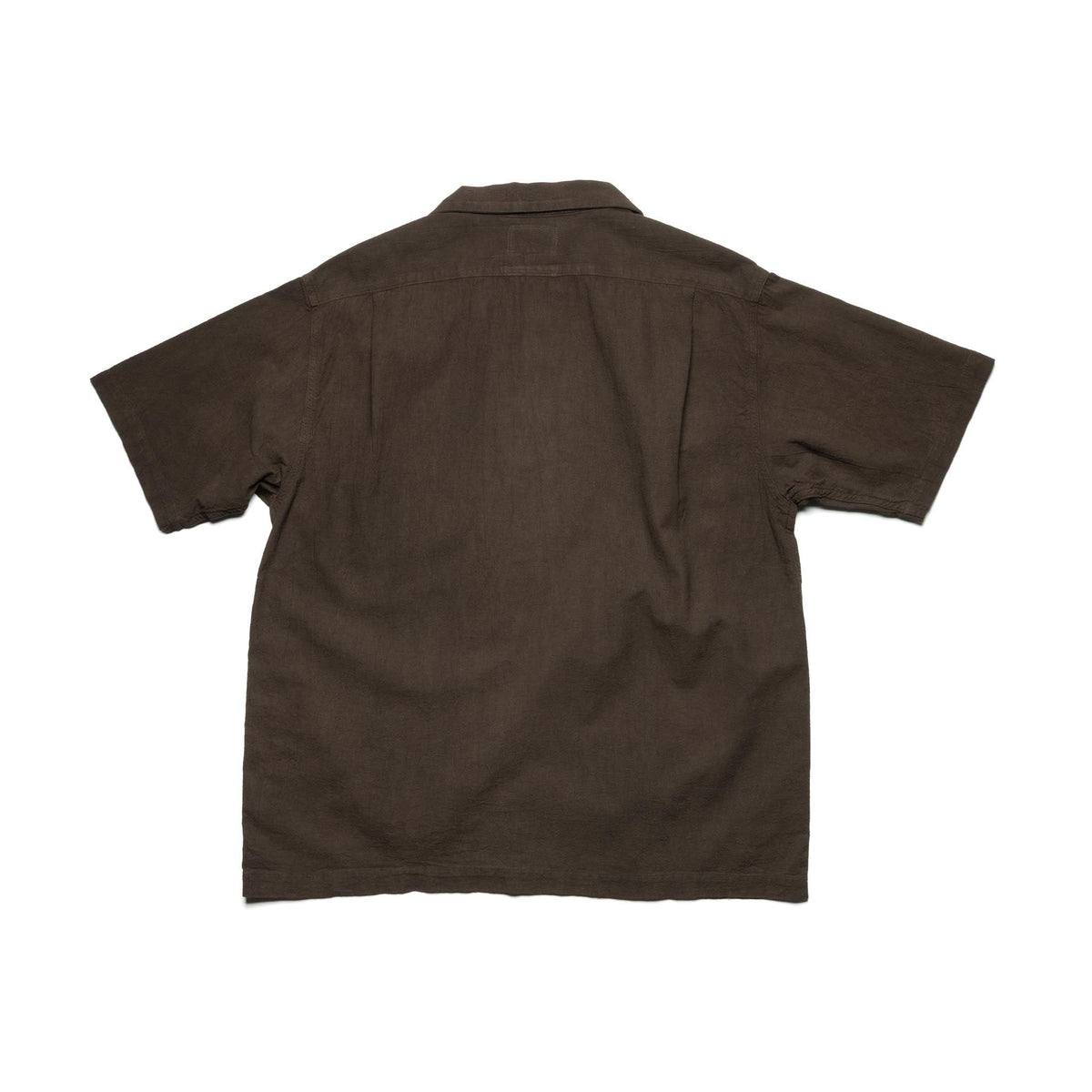 5739 Cotton/Linen Amami-Dorozome Mud-Dyed Shirt - Dark Brown