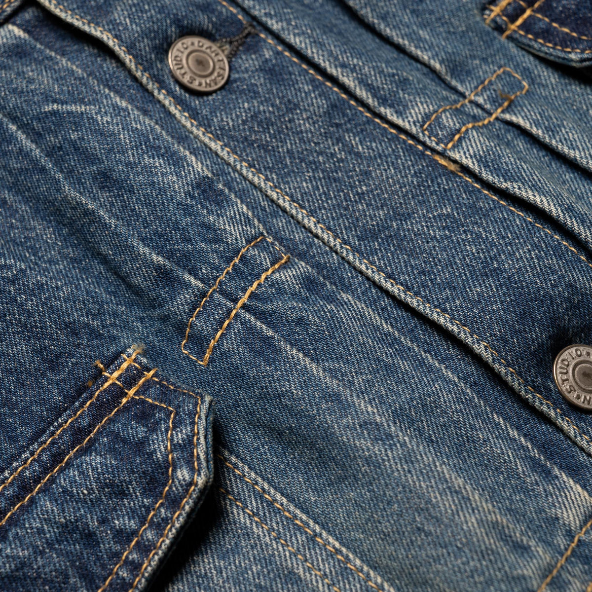 D4536UW 1950s Wash 12.5oz Selvedge Denim Type II Jacket