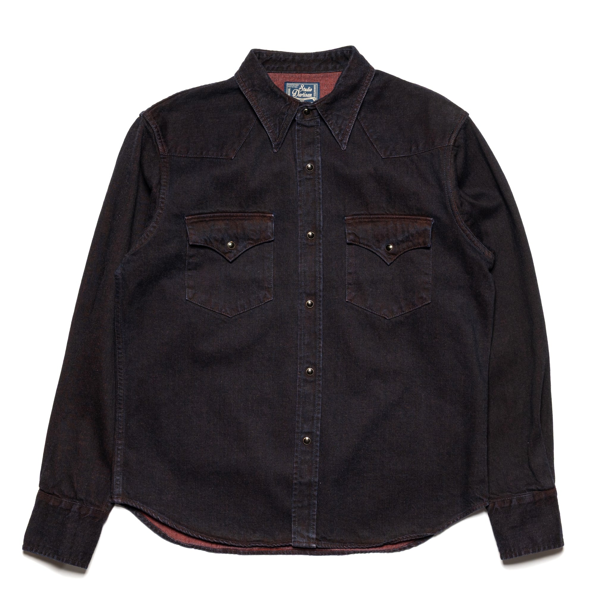 D5727 Bengala 14oz Natural Dye Selvedge Denim Western Shirt