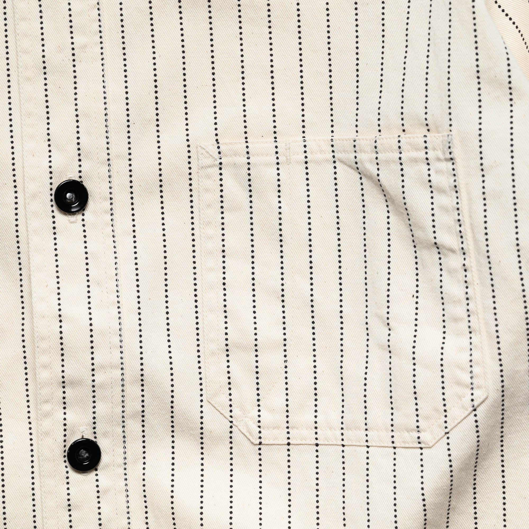 Fiction Romance SC27076 8.5oz White Wabash Stripe Work Shirt