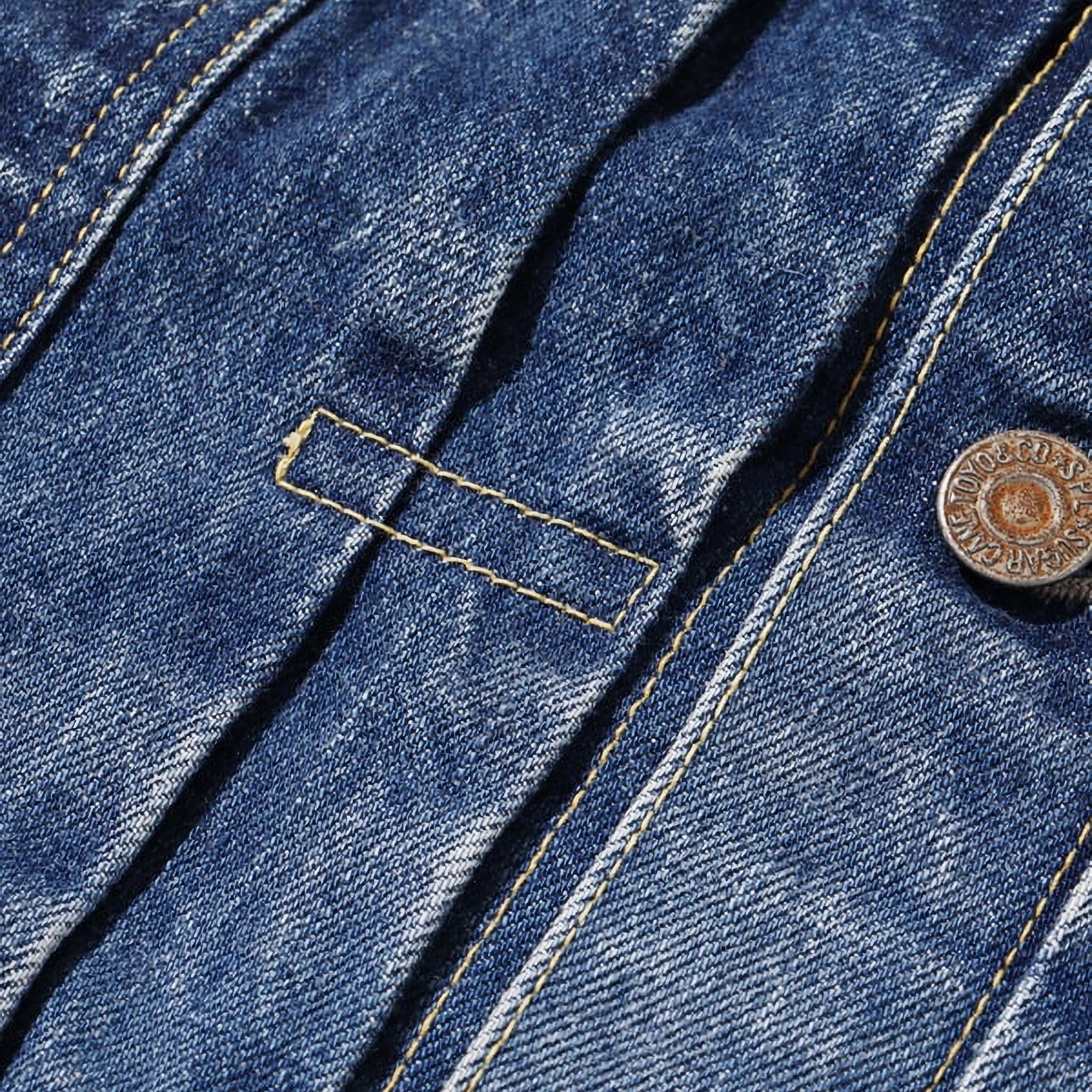 SC11953SW 14.25oz Selvedge Denim 1953 Type II Jacket Aged Model