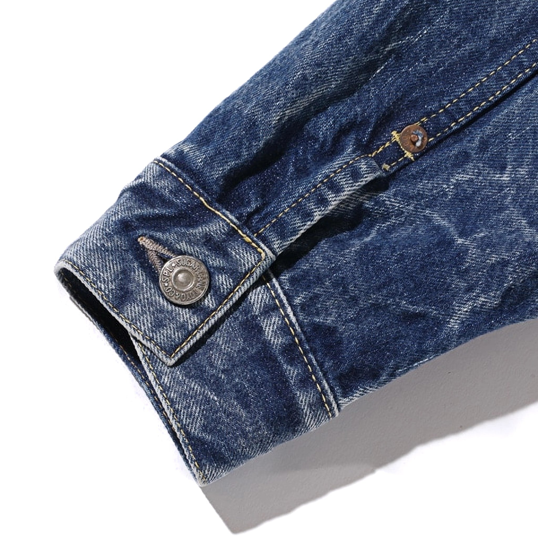 SC11953SW 14.25oz Selvedge Denim 1953 Type II Jacket Aged Model