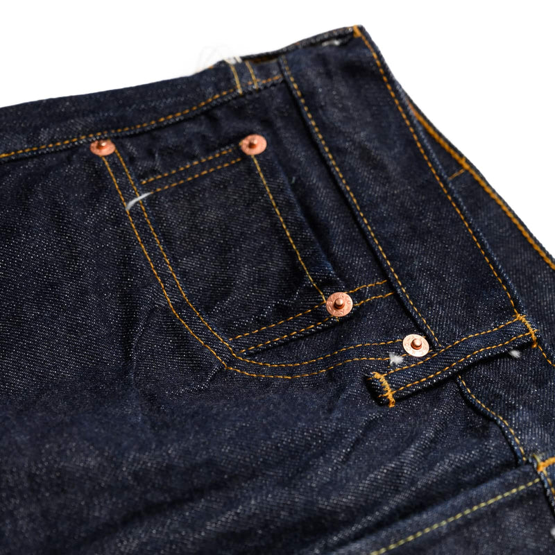 Sugar Cane SC42966 14oz Selvedge Denim 1966 Regular Straight Indigo Rivets